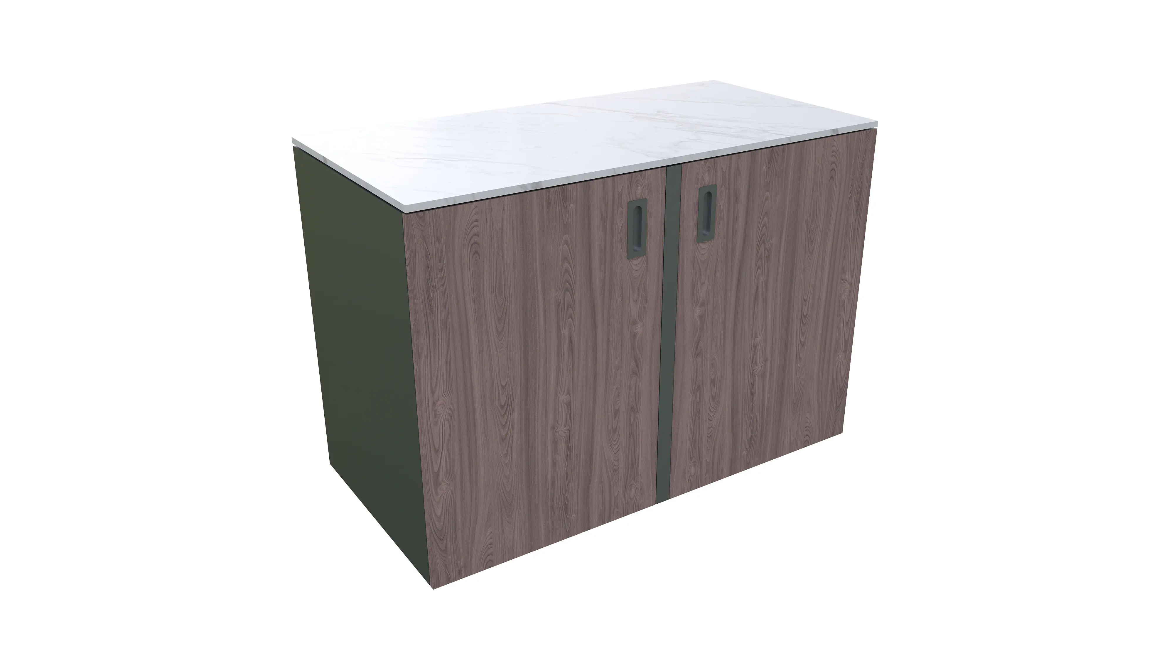 Bellano Living Eck Element für Outdoorküchen inkl. 2 Türen walnuss