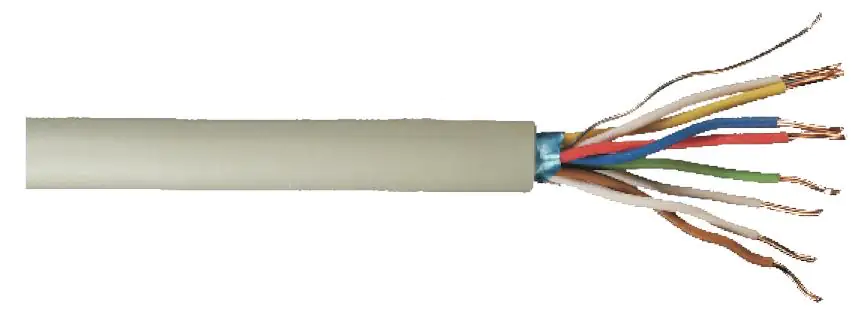 Telefonkabel JY(St)Y 4 x 2 x 0,6 - 1 Meter, grau