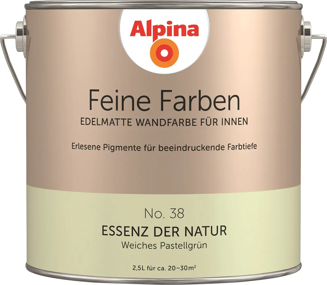 Alpina Feine Farben No. 38 Essenz der Natur 2,5 L weiches pastellgrün edelmatt Alpina Feine Farben No. 38 Essenz der Natur 2,5 L weiches pastellgrün edelmatt