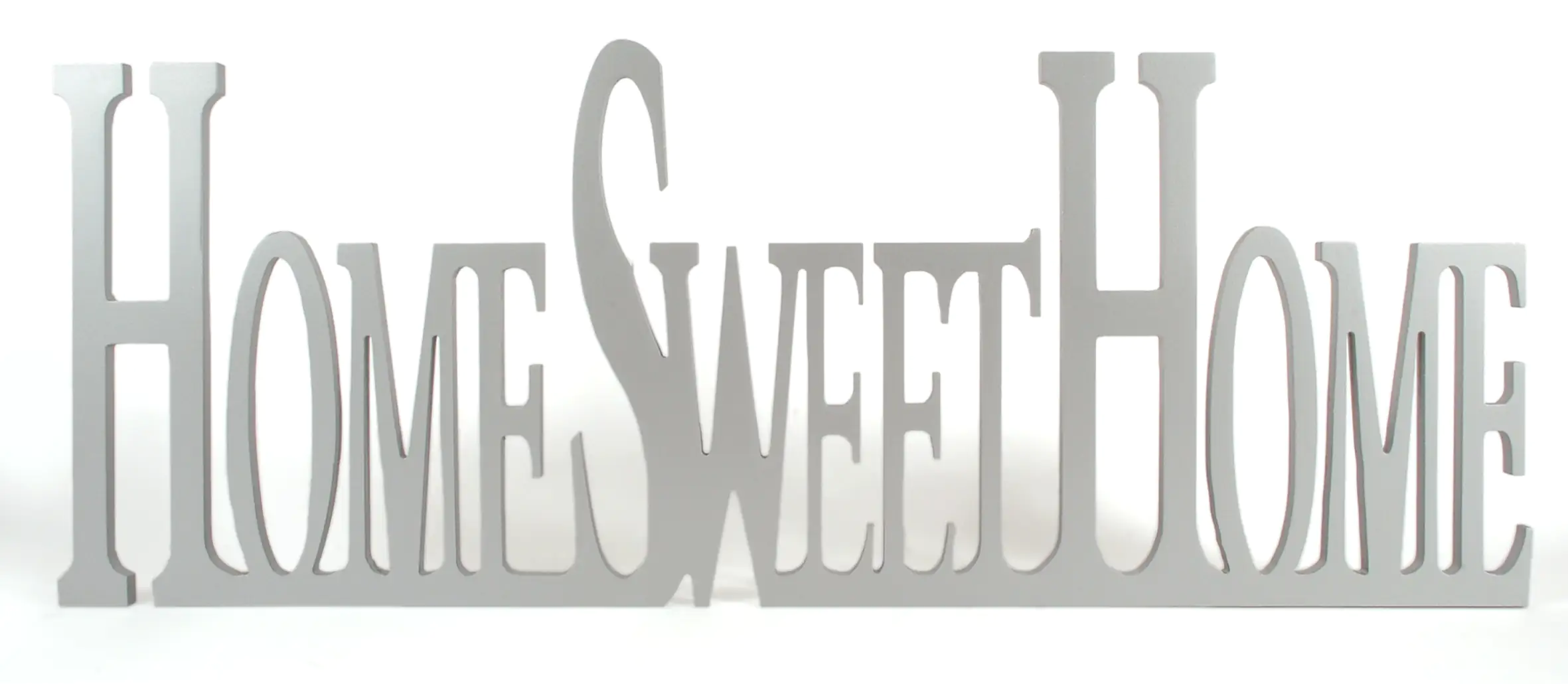Schriftzug XL Home Sweet Home silber 60x29x1,2 cm