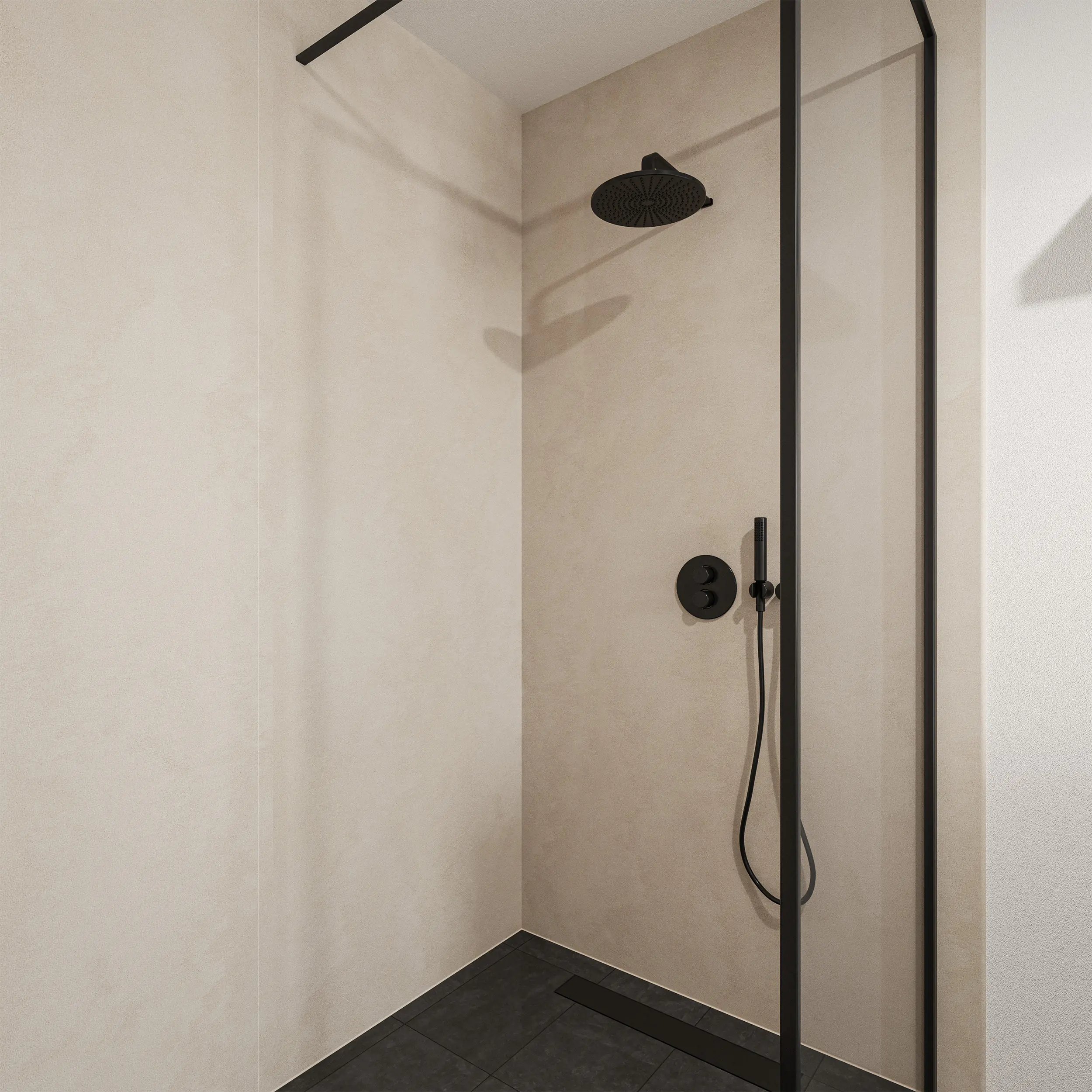 Wetwall Elite Wandpaneel  Cream Stone 60 x 242 cm mit Nut & Feder