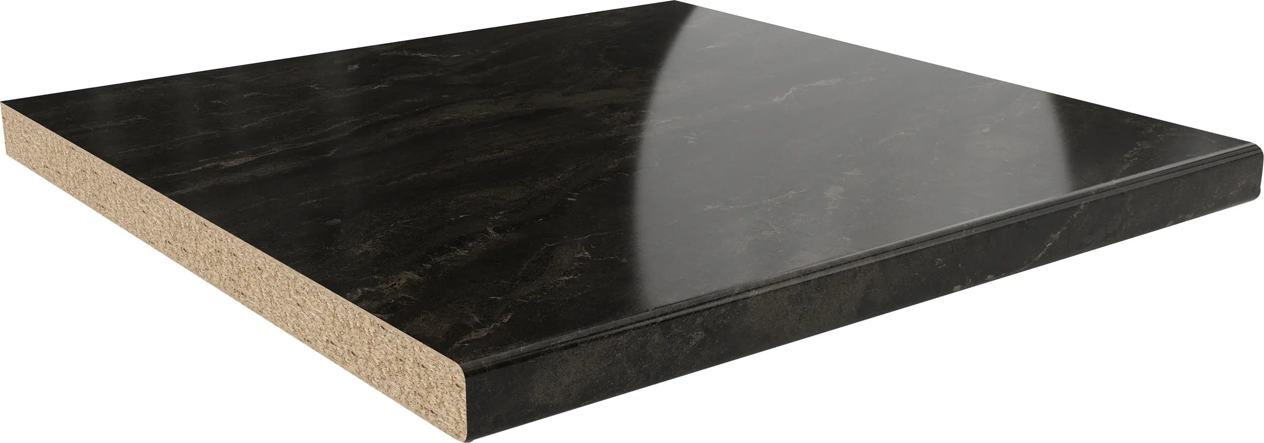 GetaElements Arbeitsplatte 410 x 60 cm, 39 mm Bronzit schwarz