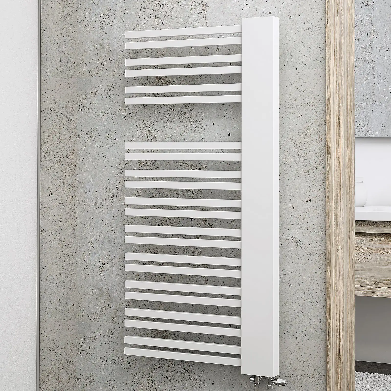 4060991039980 Schulte Badheizkörper Bologna 121 x 60 cm weiß 690 Watt Version rechts