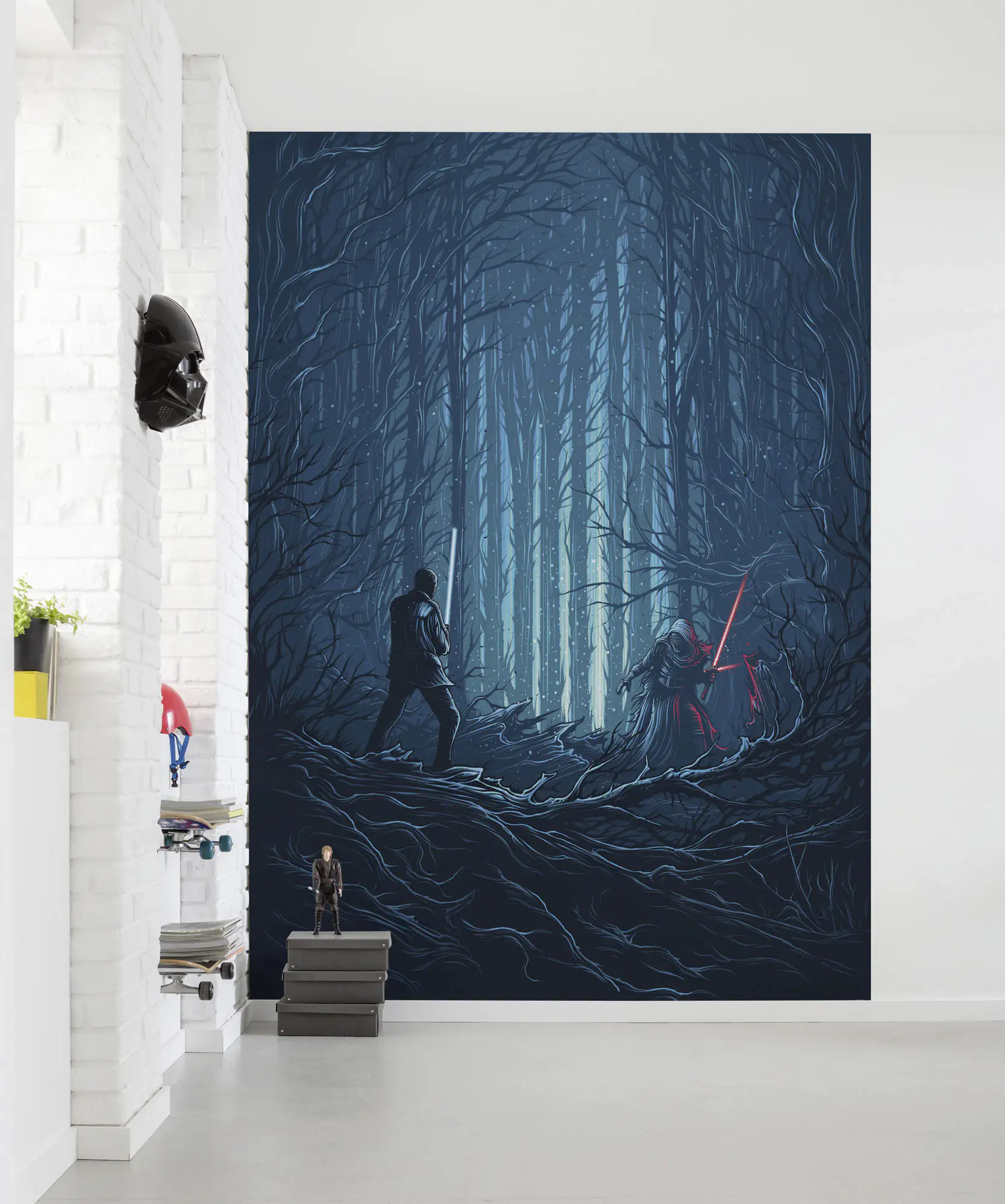 Komar Vlies Fototapete Star W Wood Fight 200 x 280 cm 