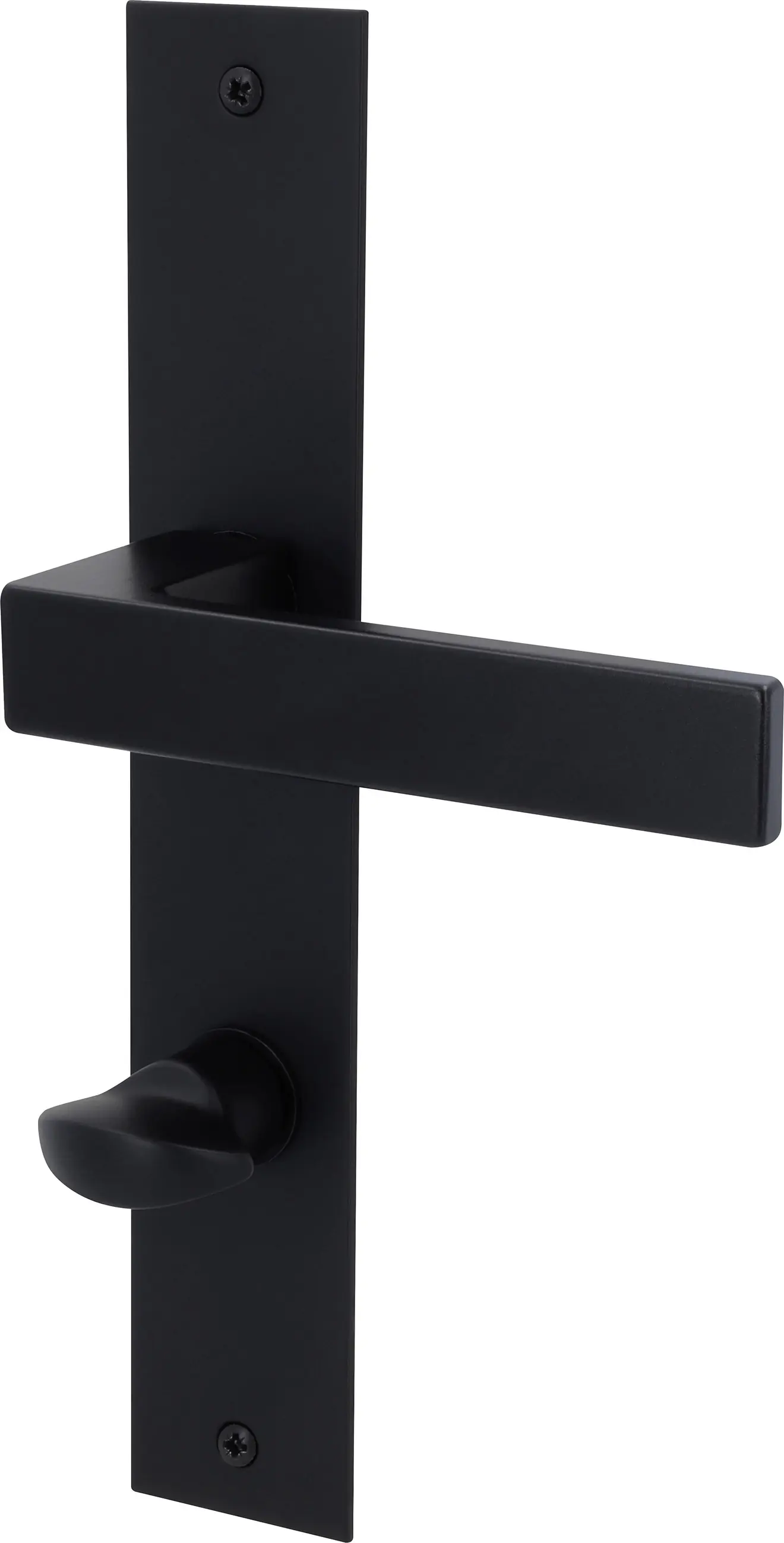 Alpertec Türgarnitur WC Langschild Nazan Edelstahl schwarz matt 23,5 x 4 cm