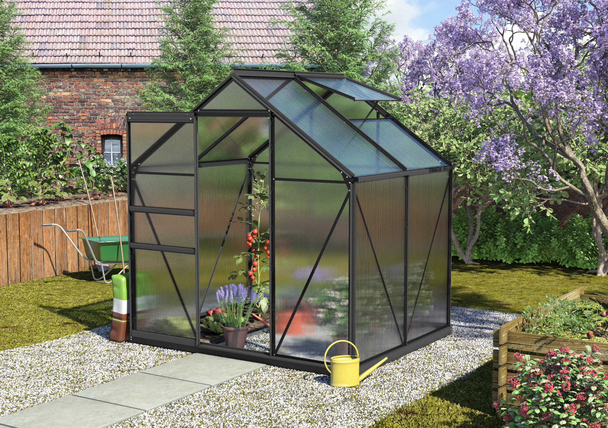 Vitavia Gewächshaus Calypso 3000 192 x 154 cm 6 mm Hohlkammerplatten