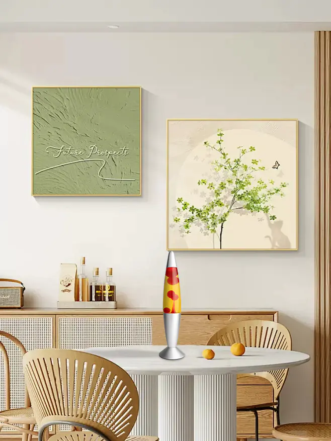 LED Lavalampe Osaka rot-gelb 41 x 11 cm warmweiß