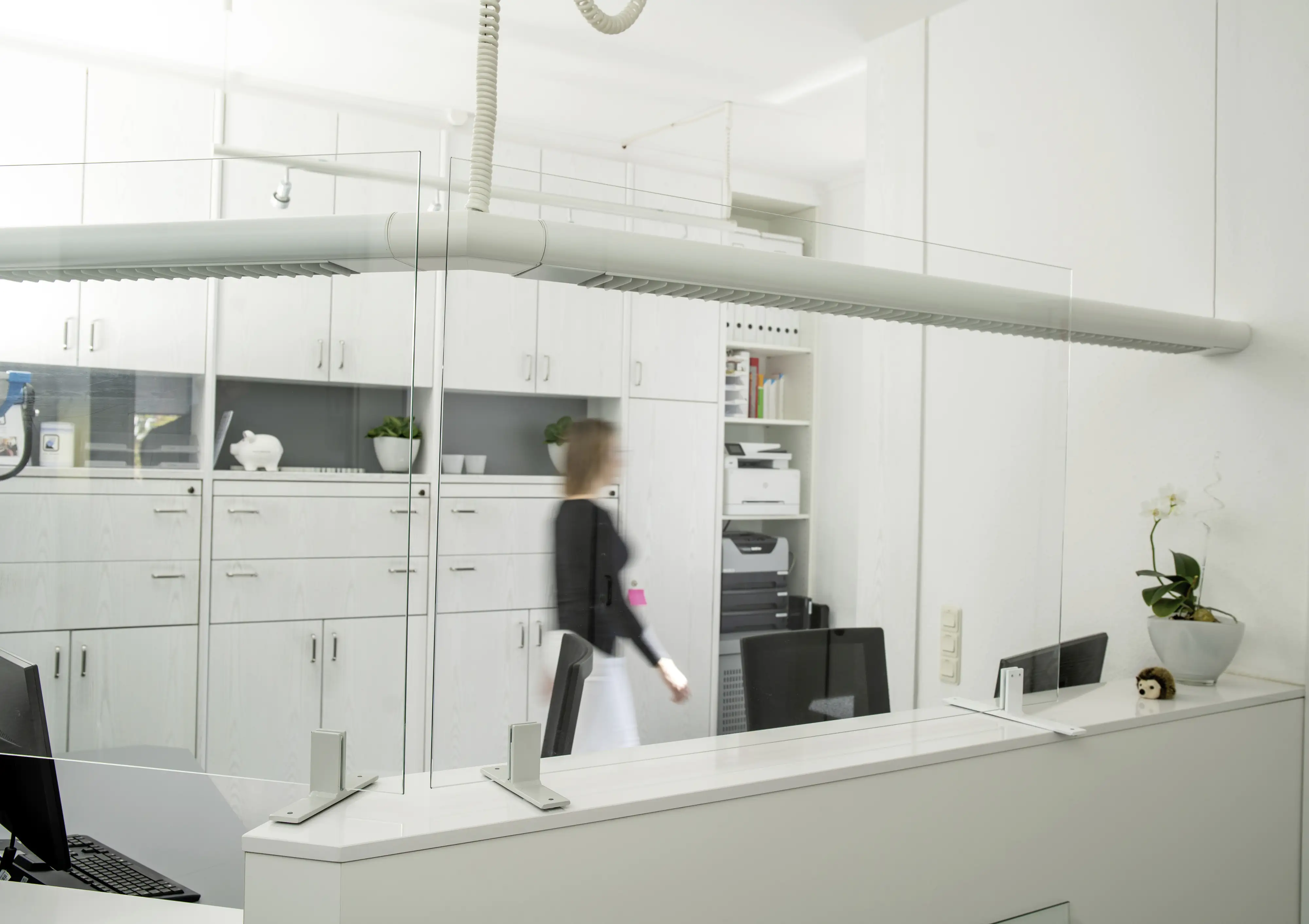 4250189080003_2227908 Hygiene Schutzglas Klar 6 mm ESG-Glas Breite: 600 mm, Höhe: 500 mm