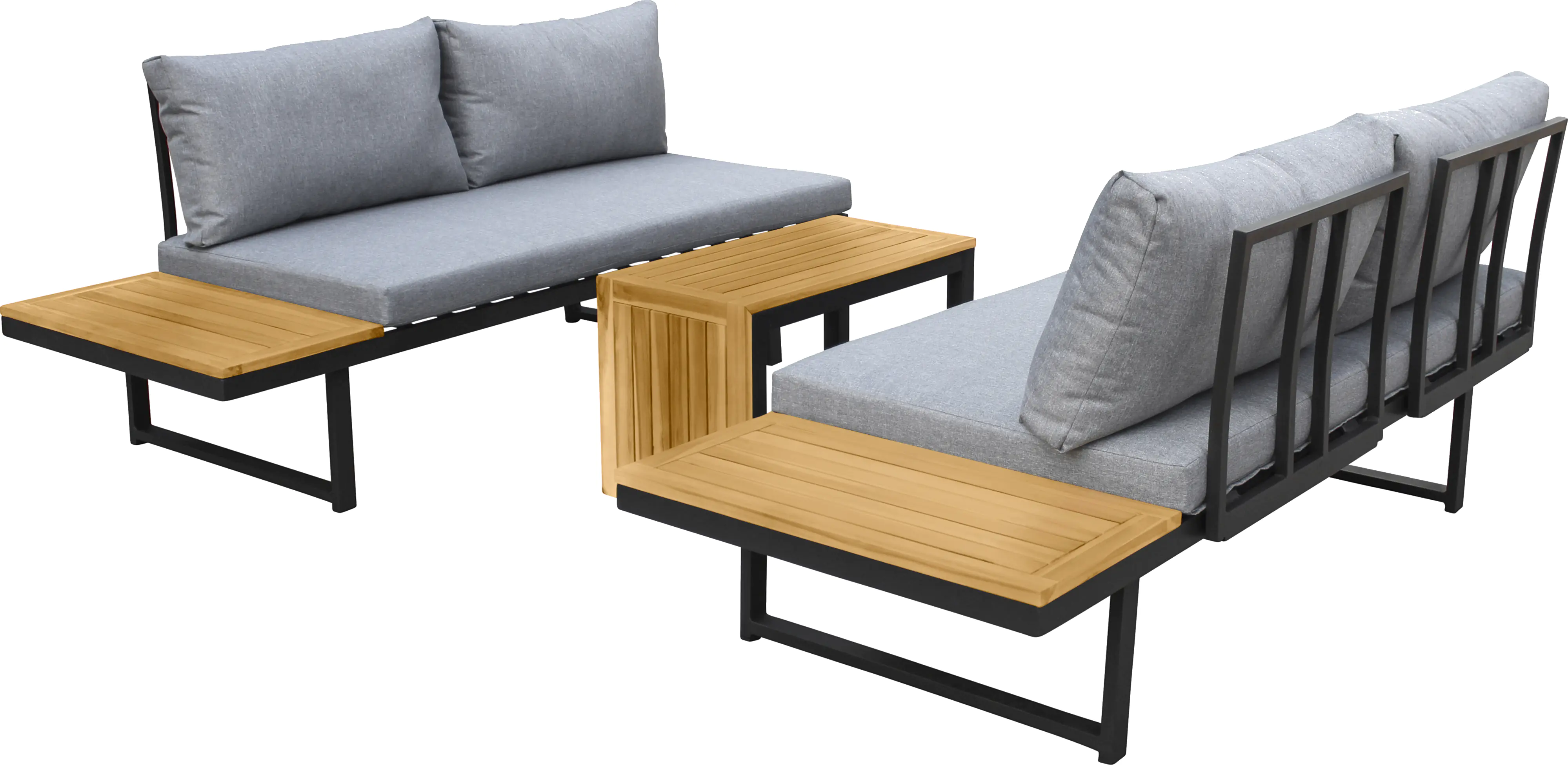 Primaster Gartenmöbel-Set Sungardo Aluminium/Teakholz Primaster Gartenmöbel-Set Sungardo Aluminium/Teakholz