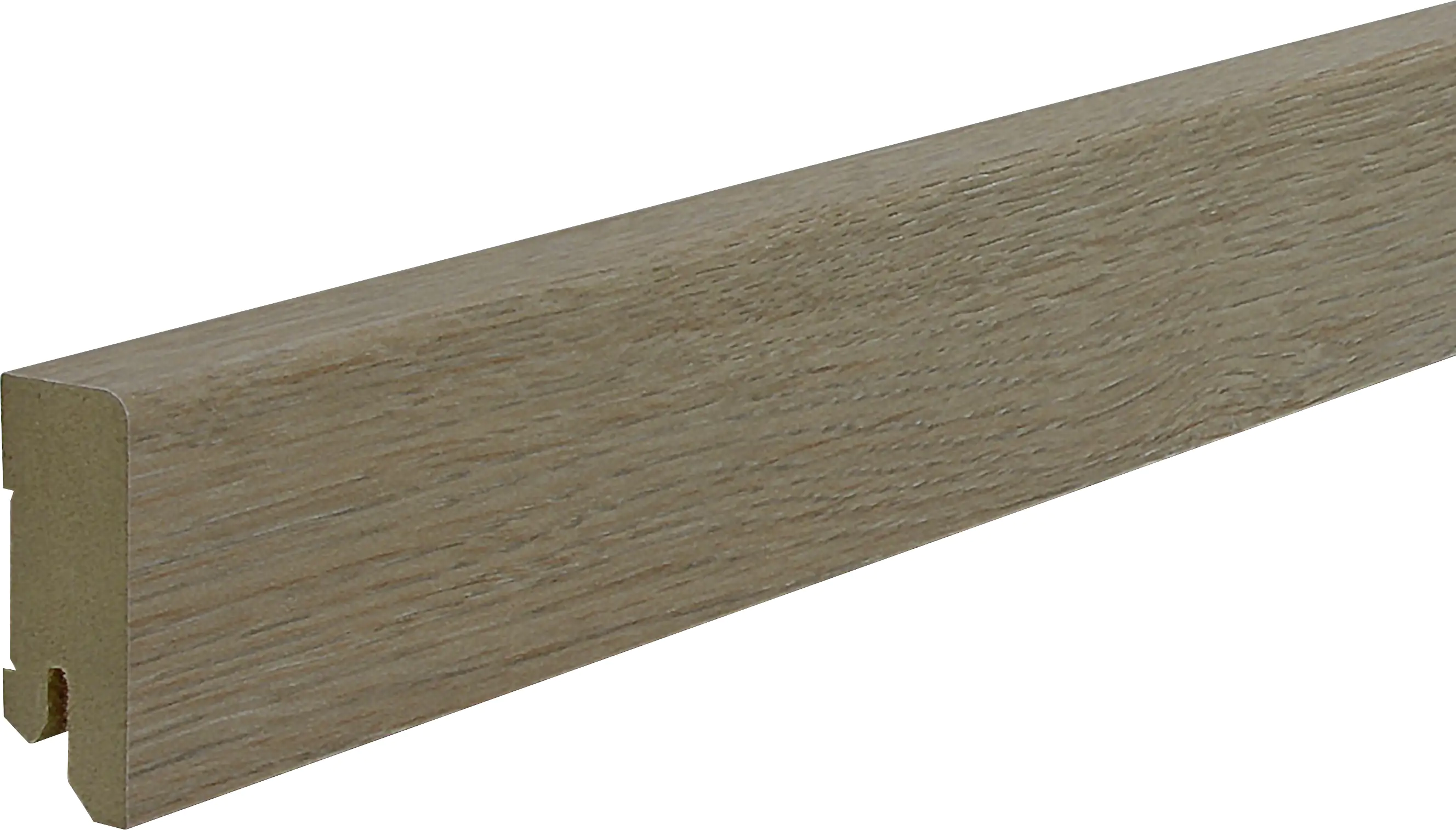 B.S. Bauprogramm Clip-Sockelleiste 250 cm 50 x 18 mm Eiche eleganz B.S. Bauprogramm Clip-Sockelleiste 250 cm 50 x 18 mm Eiche eleganz
