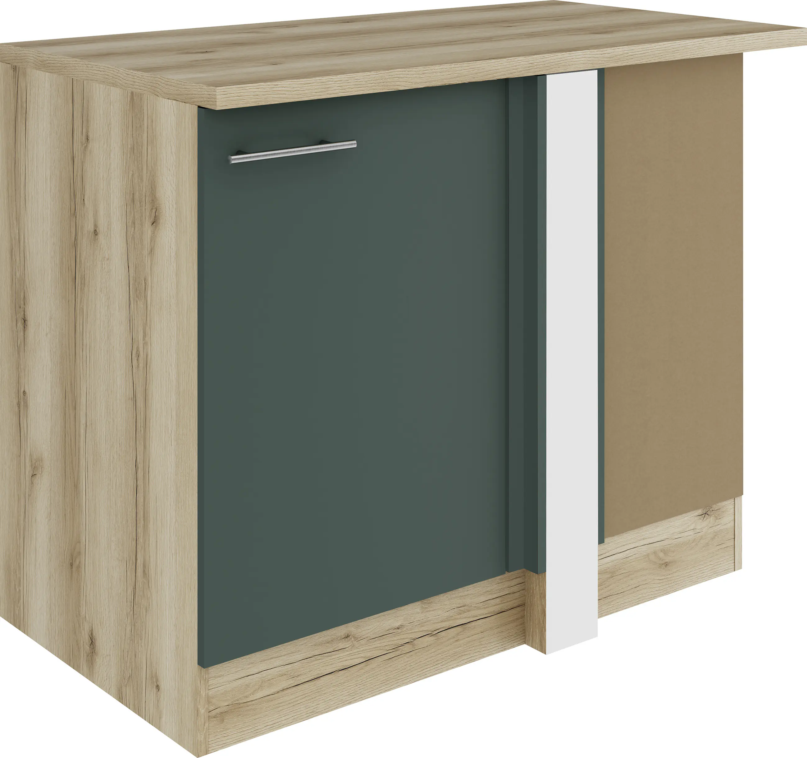 Optifit Eckunterschrank Savona 405 steingrün/eiche 110 cm
