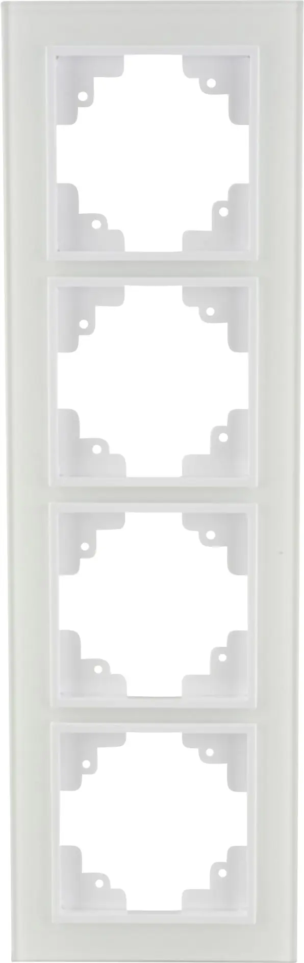 Unitec Abdeckrahmen Melbourne 4-fach echtglas