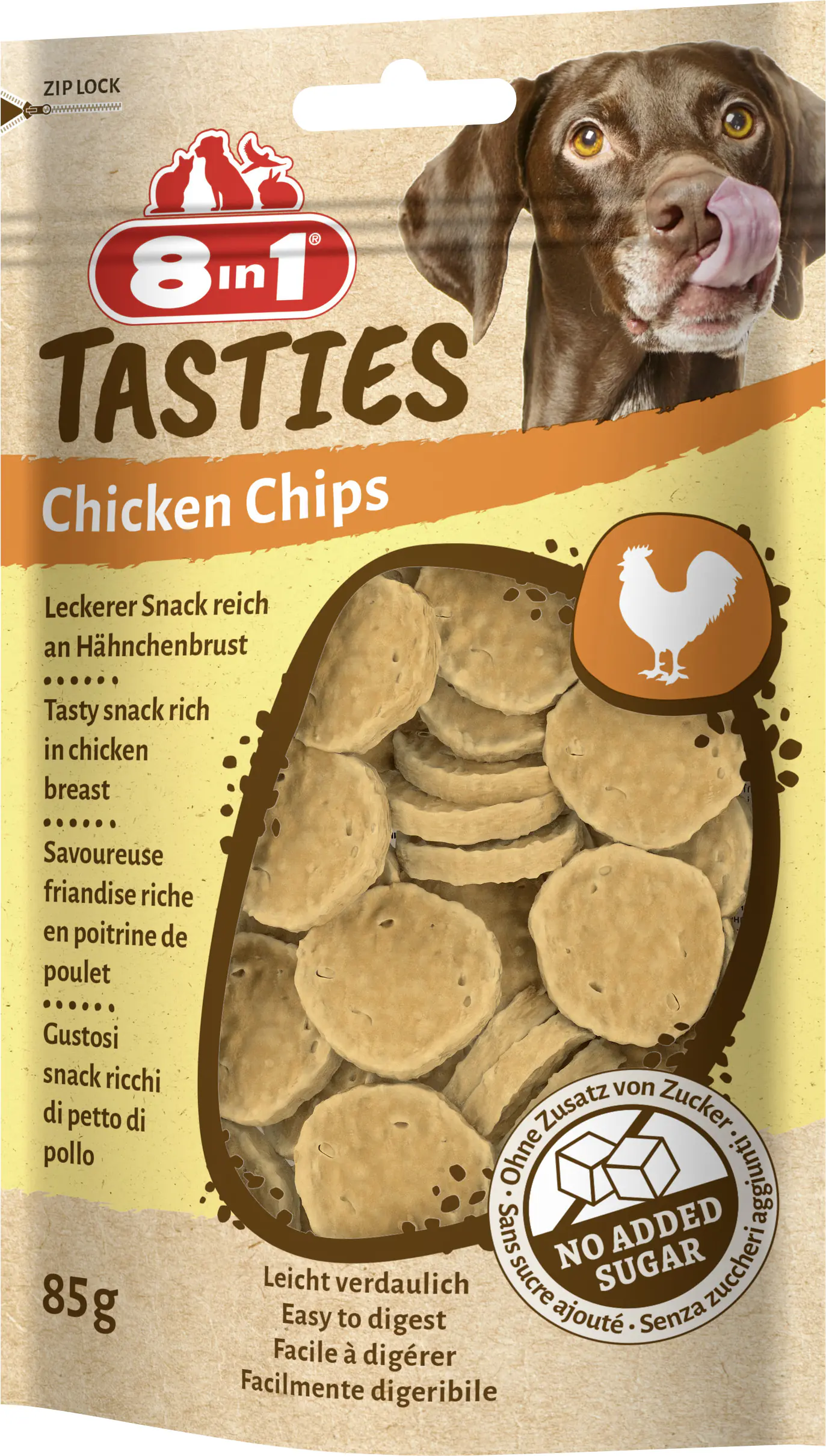 8in1 Hundeleckerli Chicken Chips 85 g