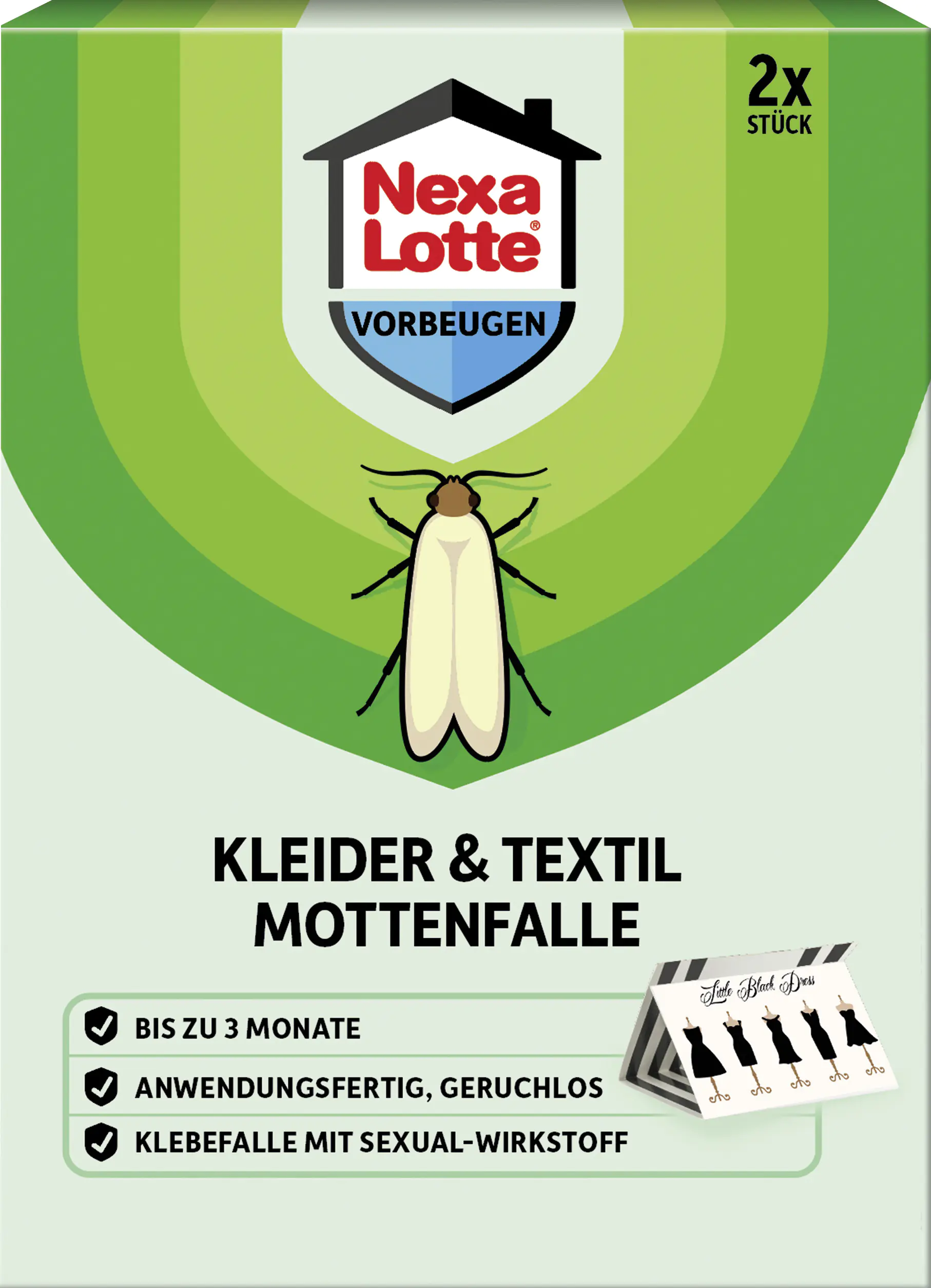 Nexa Lotte Kleider & Textilschutz Mottenfalle 2 Stück