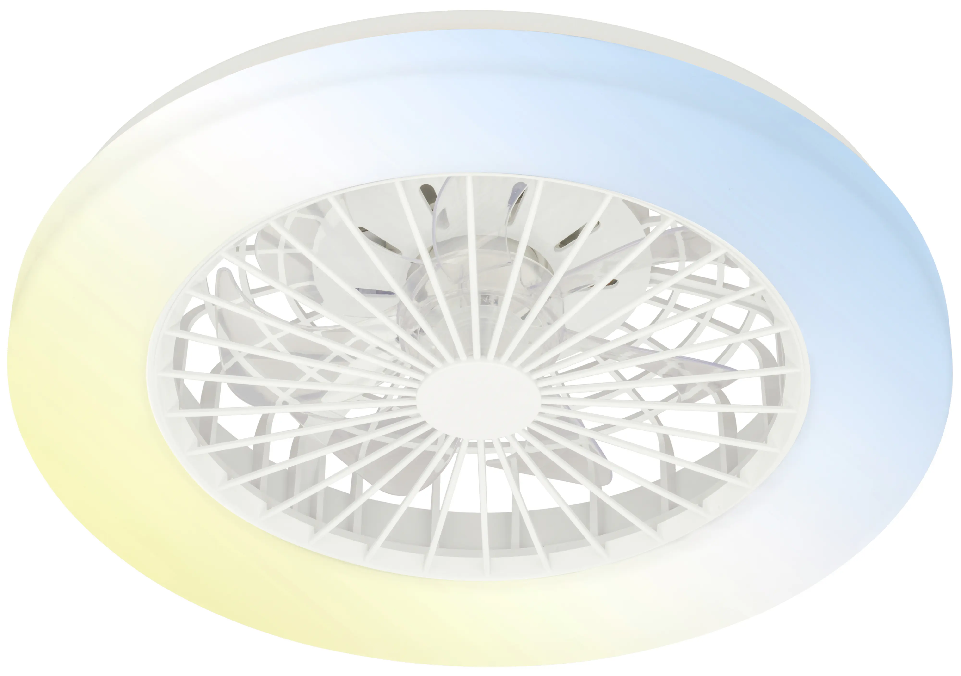 Briloner LED Deckenleuchte mit Ventilator Fanti Ø 48,5 cm 49 W weiß CCT dimmbar