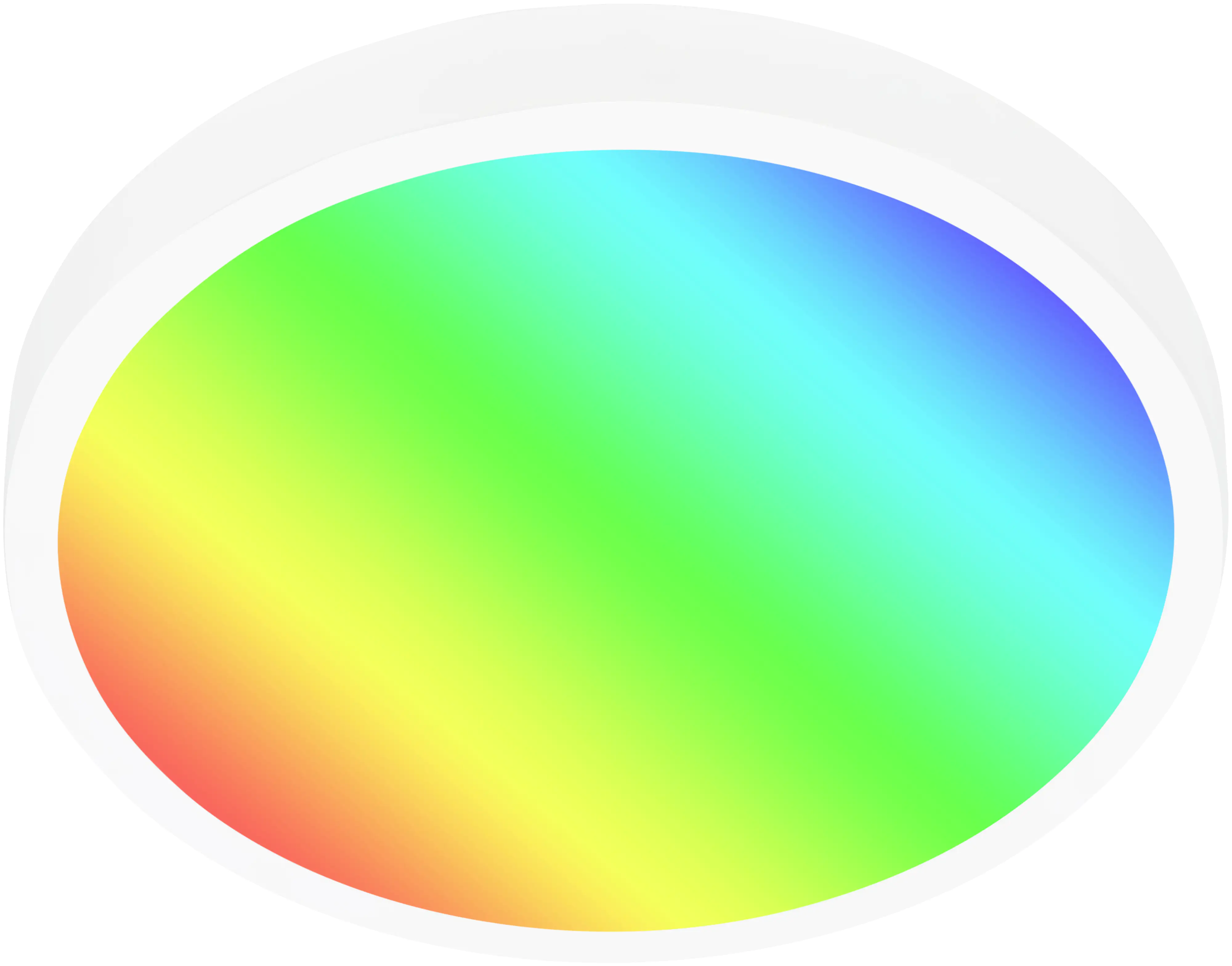 Briloner LED Deckenleuchte Runa Ø 38 cm, Metallrahmen weiß, RGBW