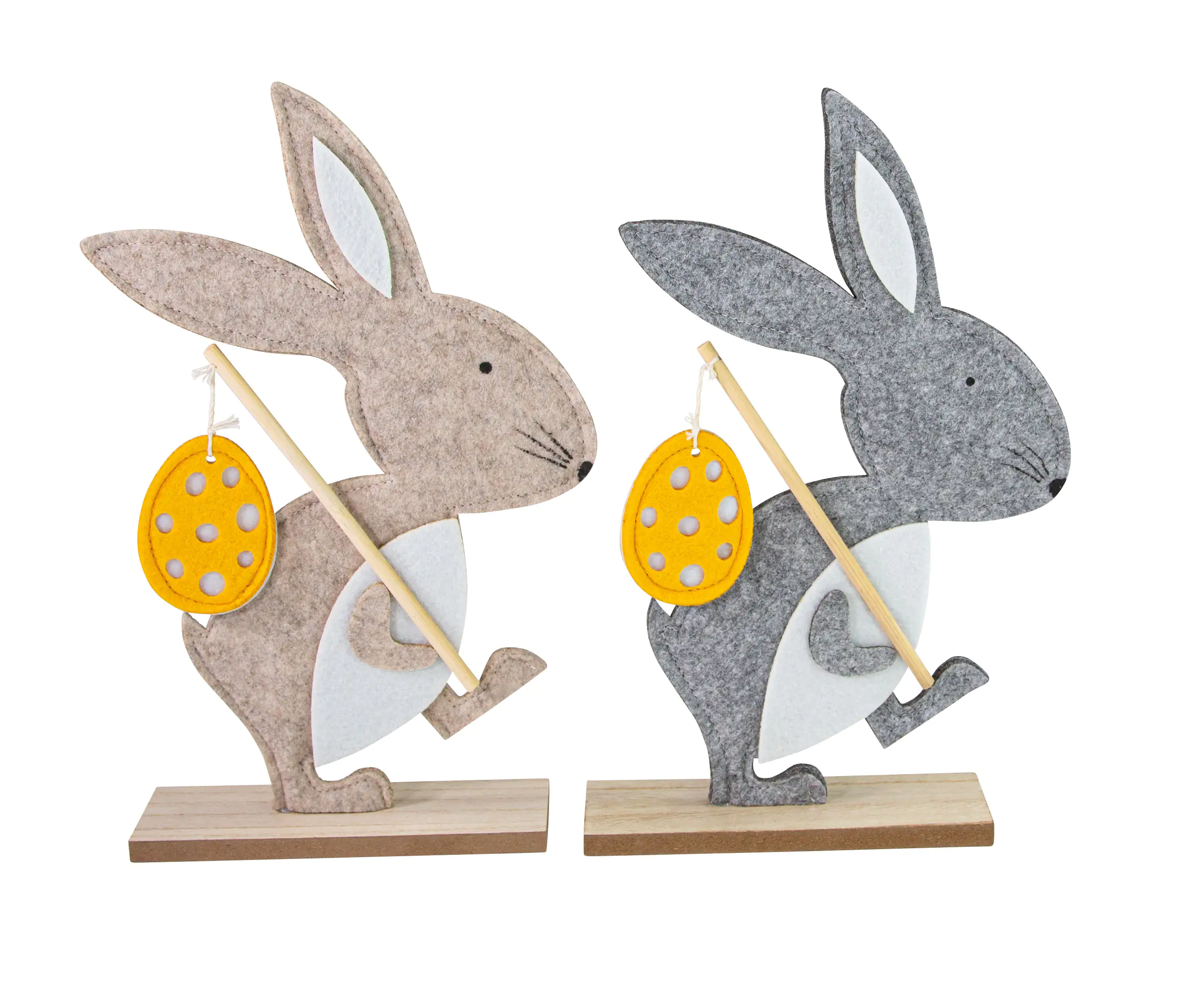 Riffelmacher Hase Wandersmann mit Ei 19 x 5 x 30 cm Riffelmacher Hase Wandersmann mit Ei 19 x 5 x 30 cm