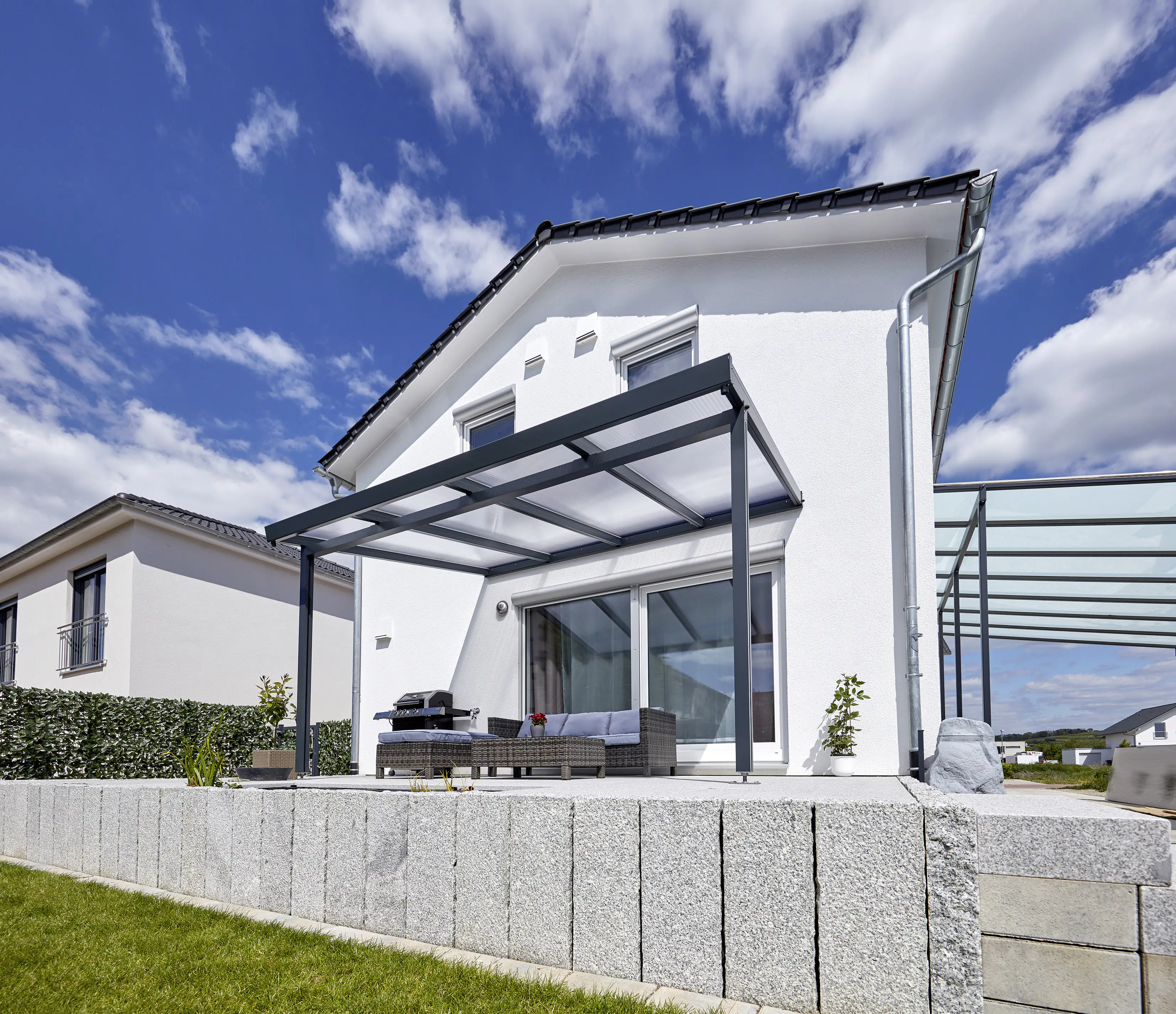 Gutta Premium Terrassendach 410,2 x 306 cm anthrazit PC klar 16 mm Gutta Premium Terrassendach 410,2 x 306 cm anthrazit PC klar 16 mm
