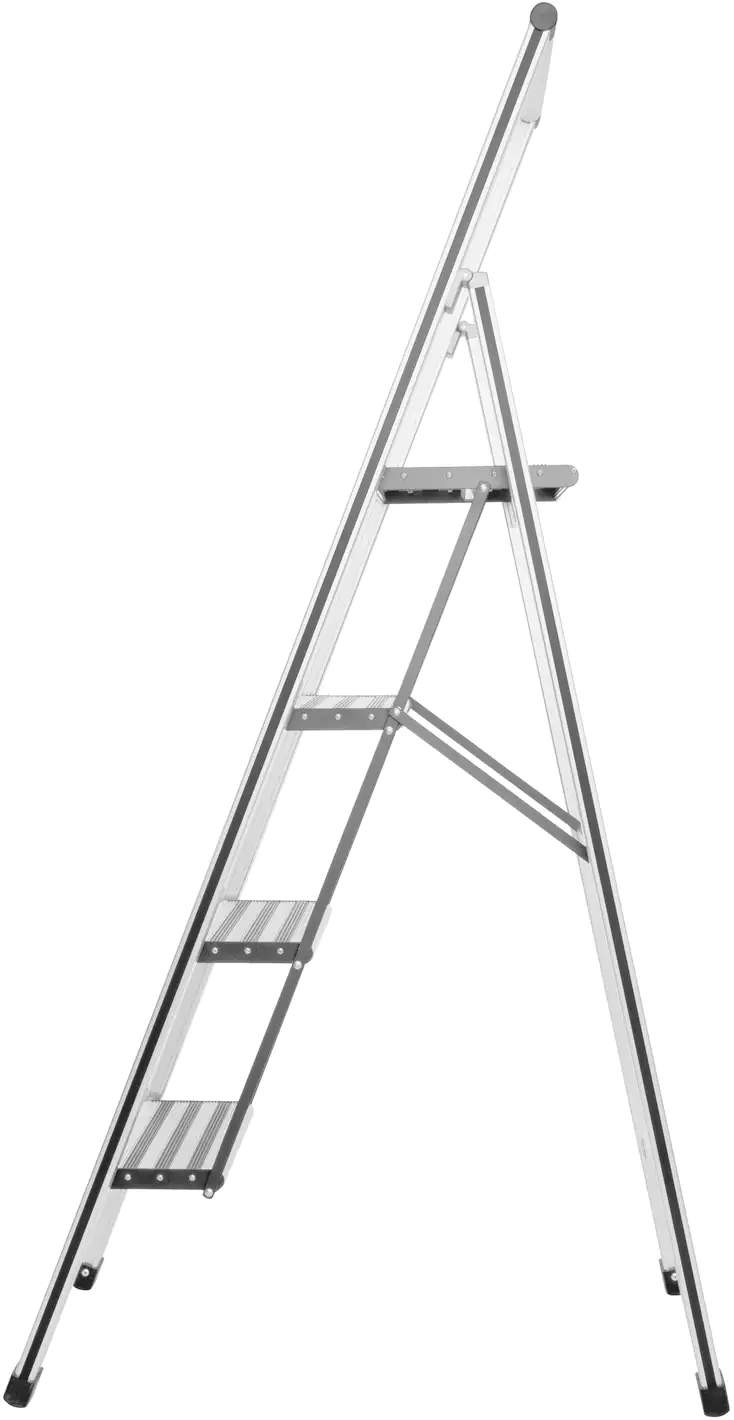 Wenko Trittleiter klappbar Sicherheitsleiter mit 4 rutschsicheren XXL-Stufen 2,80 m  Wenko Trittleiter klappbar Sicherheitsleiter mit 4 rutschsicheren XXL-Stufen 2,80 m