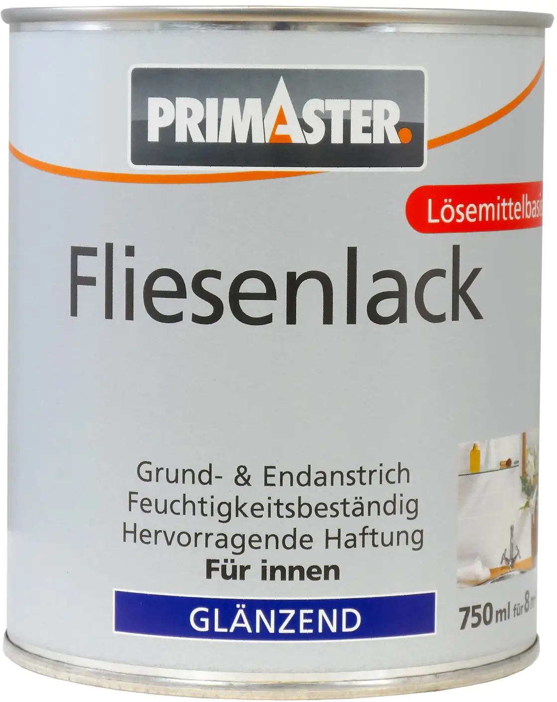 Primaster Fliesenlack 750 ml cremeweiß glänzend Primaster Fliesenlack 750 ml cremeweiß glänzend