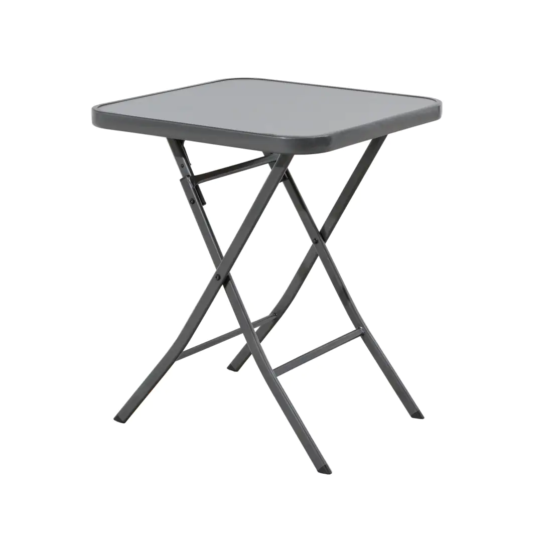 TrendLine Glastisch Terni klappbar anthrazit 60 x 60 x 71 cm TrendLine Glastisch Terni klappbar anthrazit 60 x 60 x 71 cm