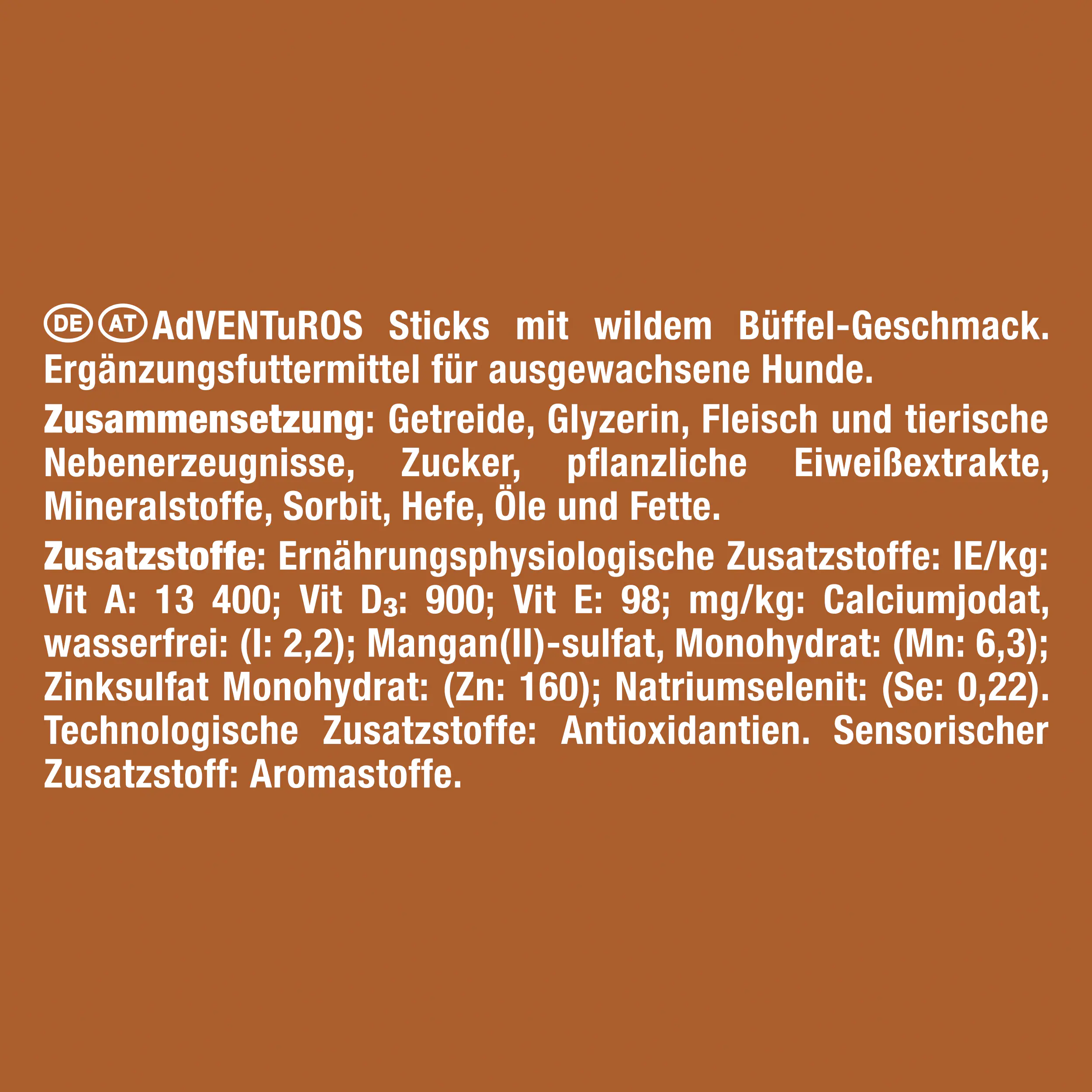Adventuros mit Büffelgeschmack 120 g Adventuros mit Büffelgeschmack 120 g