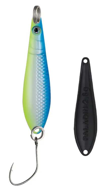 Paladin Angelköder Spoon Medusa 1,9 g UV blau/weiß/grün/schwarz