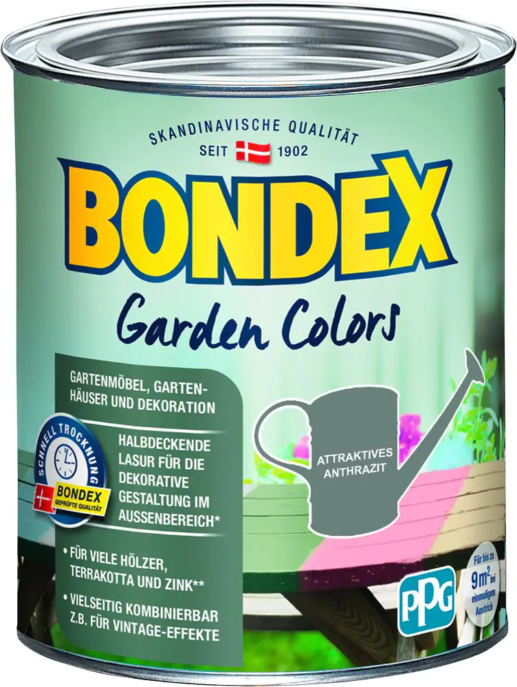 Bondex Garden Colors 750 ml attraktives anthrazit Bondex Garden Colors 750 ml attraktives anthrazit