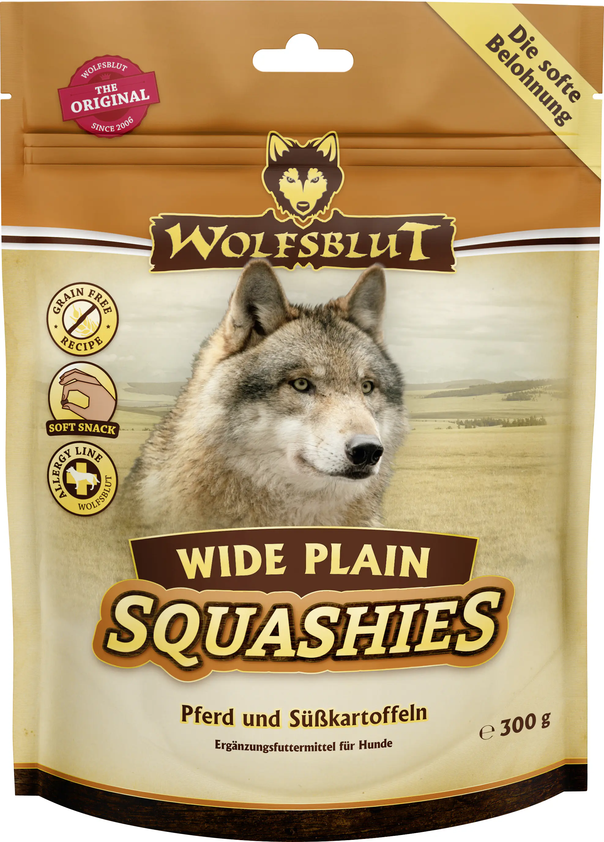 Wolfsblut Hundeleckerli Soft Squashies 300 g Pferd & Süßkartoffel 