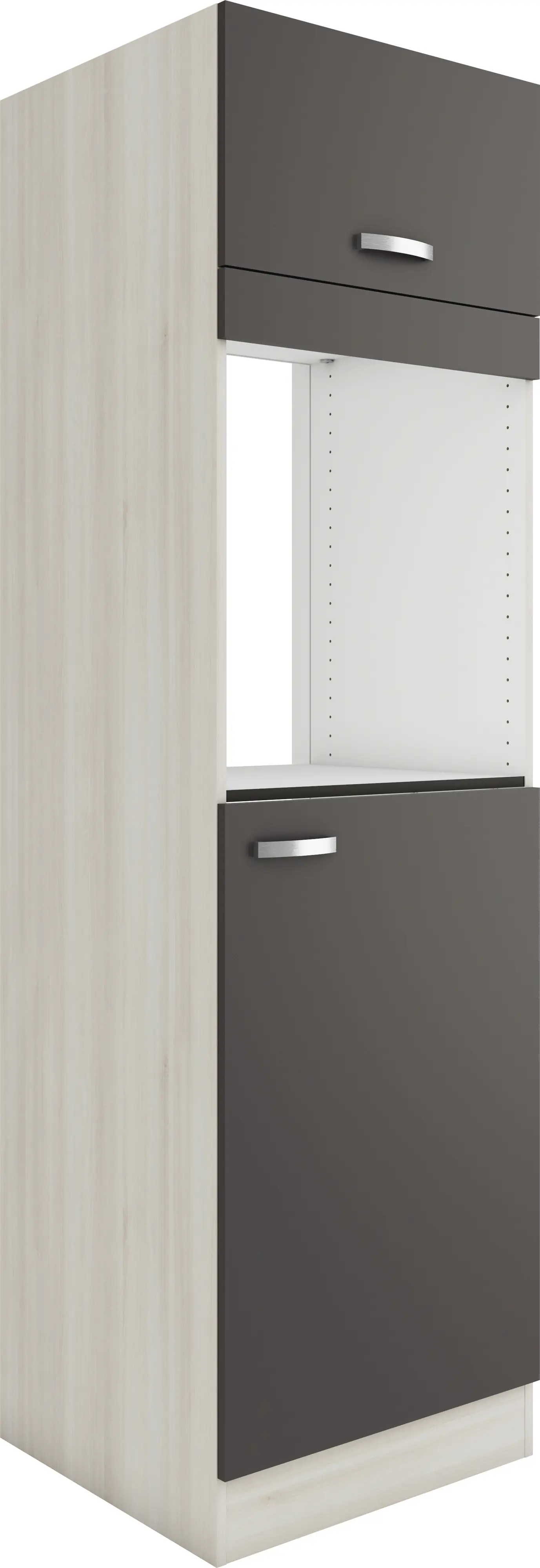 Optifit Hochschrank Faro 220 anthrazit/akazie 60 cm