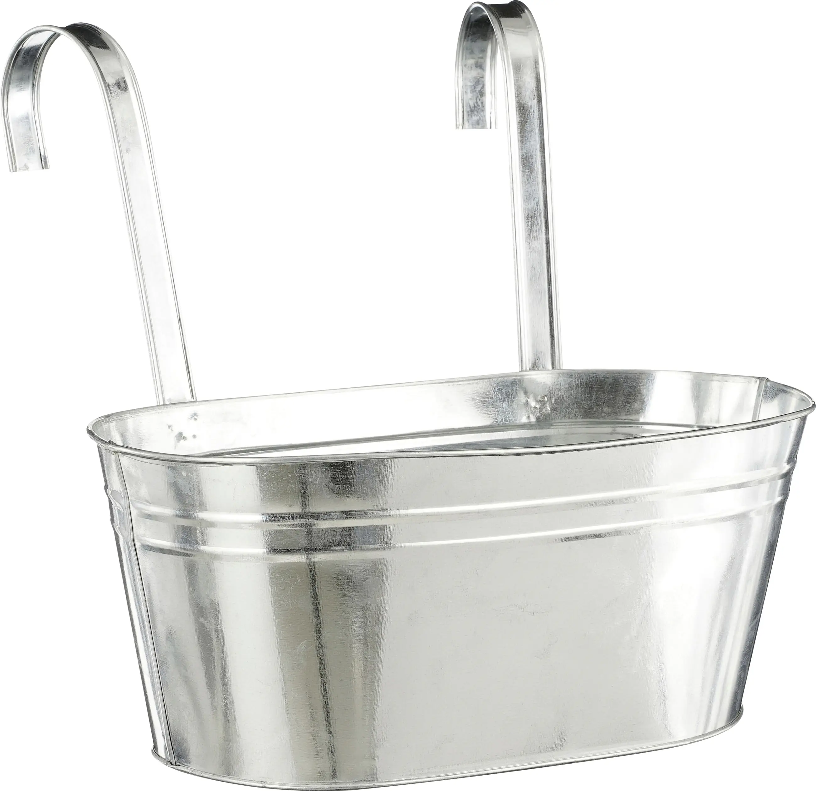 Mica Decorations Blumentopf Eisen Joey hängend grau 30 x 17 cm