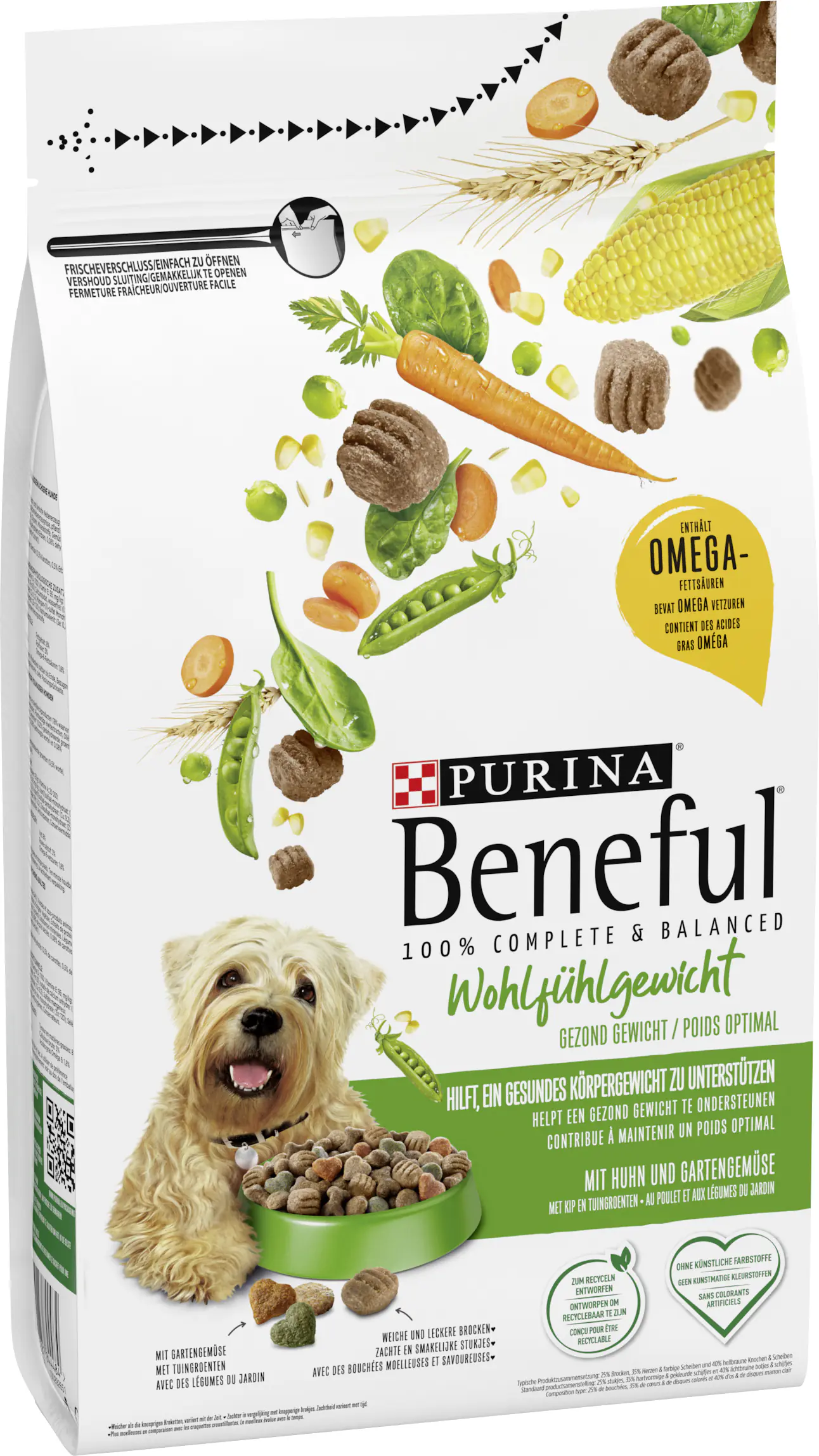 Purina Beneful Hundetrockenfutter Adult 1,4 kg Huhn & Gemüse 