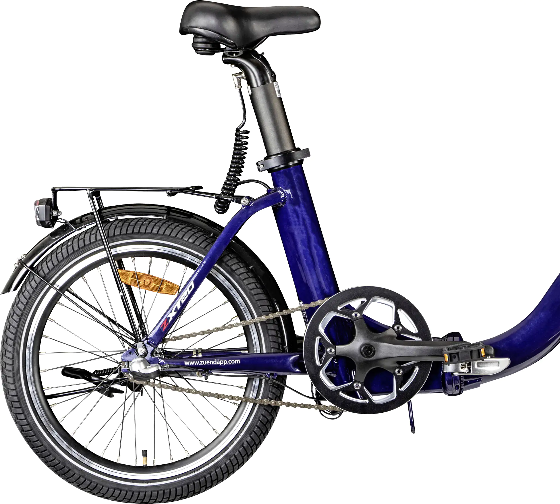 Zündapp E-Bike Faltrad ZT20 20 Zoll RH 36cm 3-Gang 280 Wh blau