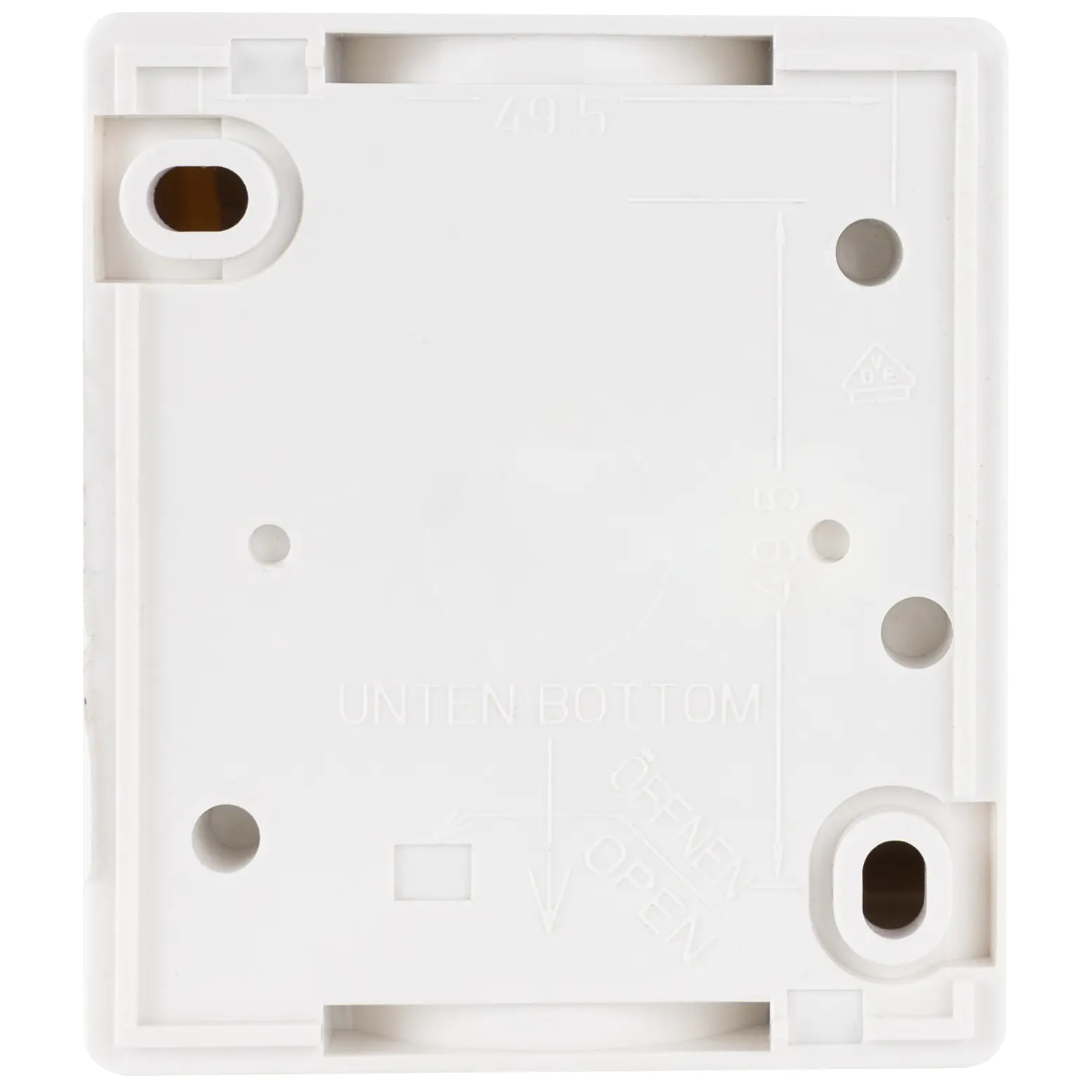 REV Steckdose Aufputz AquaForm, weiß, 1-fach