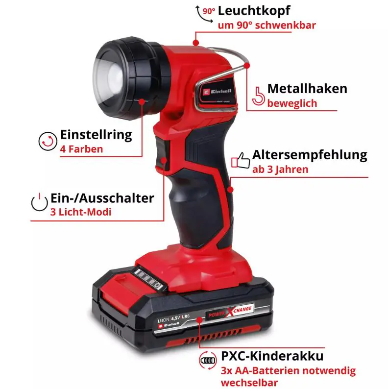 Einhell Kids Kinder-Akkulampe