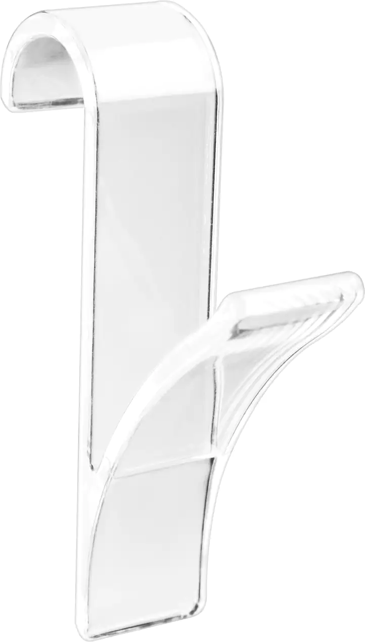 Wenko Haken für Handtuchheizkörper Kunststoff, transparent, 2er-Set