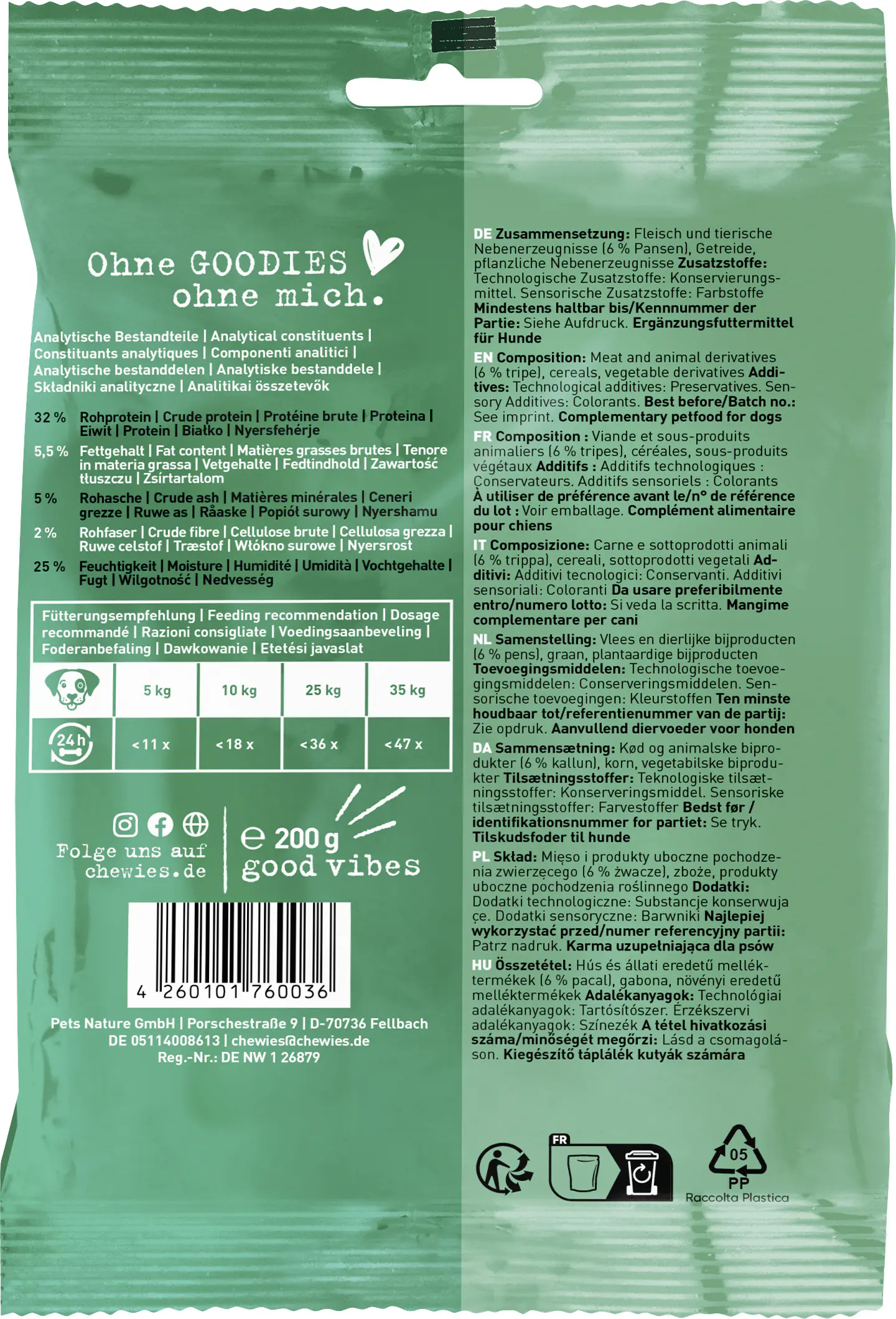 Chewies Pansenknöchelchen 200g