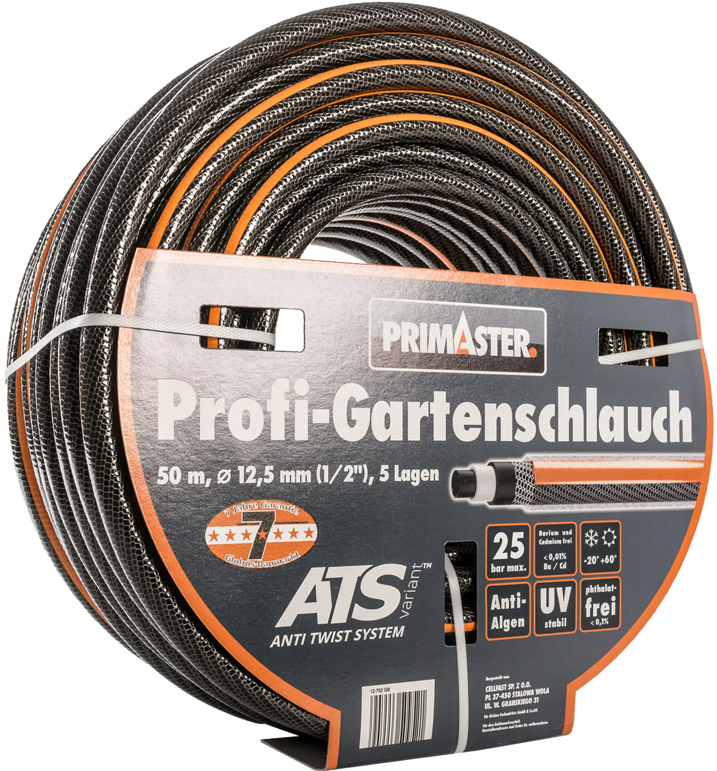 Primaster Profi-Gartenschlauch 50 m Ø 12,7 mm (1/2") Primaster Profi-Gartenschlauch 50 m Ø 12,7 mm (1/2")