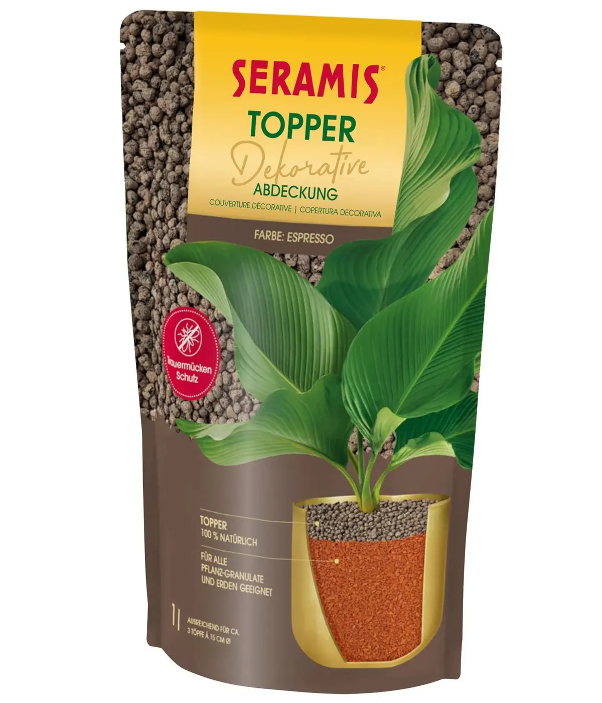 Seramis Pflanzgranulat Topper espresso 1 L
