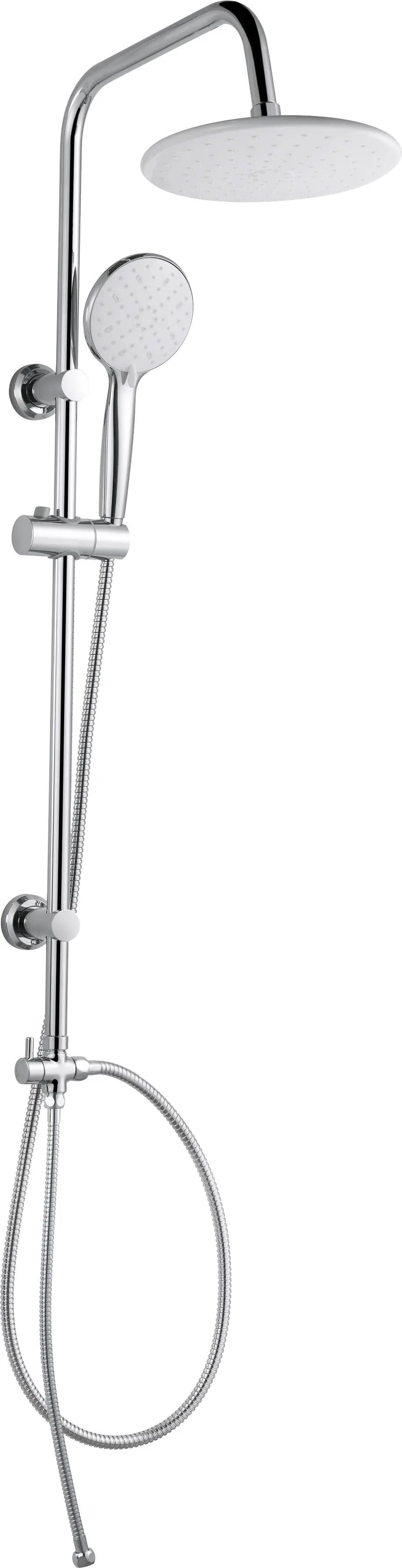 Primaster Kopfbrausesystem Aqua weiß verchromt