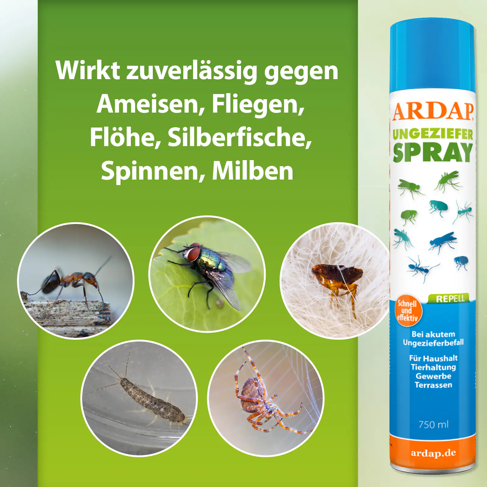 ARDAP Repell Ungezieferspray 750 ml