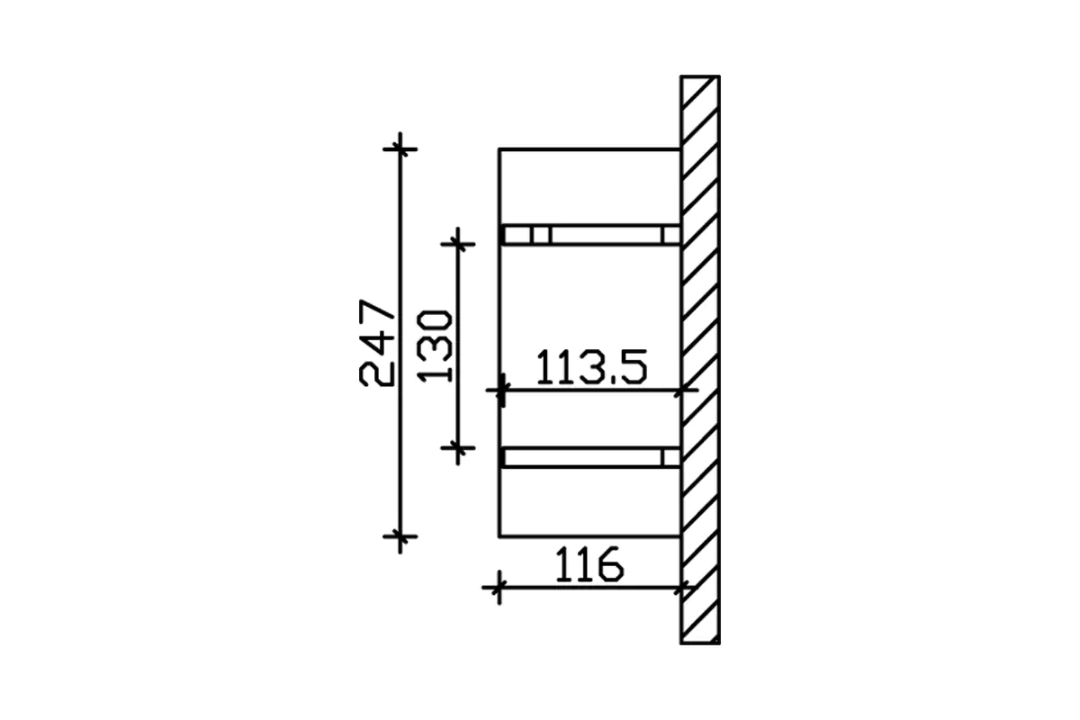 SKAN HOLZ Vordach Siegen Typ 3 247 x 116 cm, lasiert in Weiß