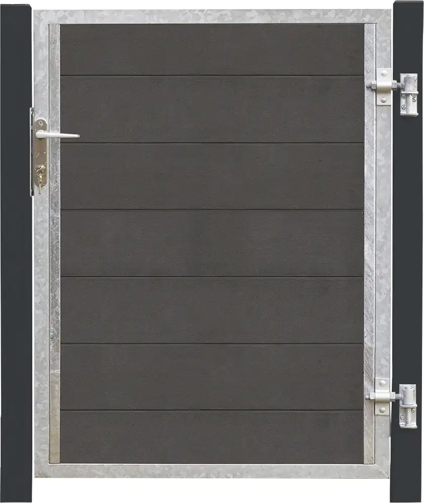 Plus WPC Tor Futura Rechts 115 x 127 cm inkl. Pfosten