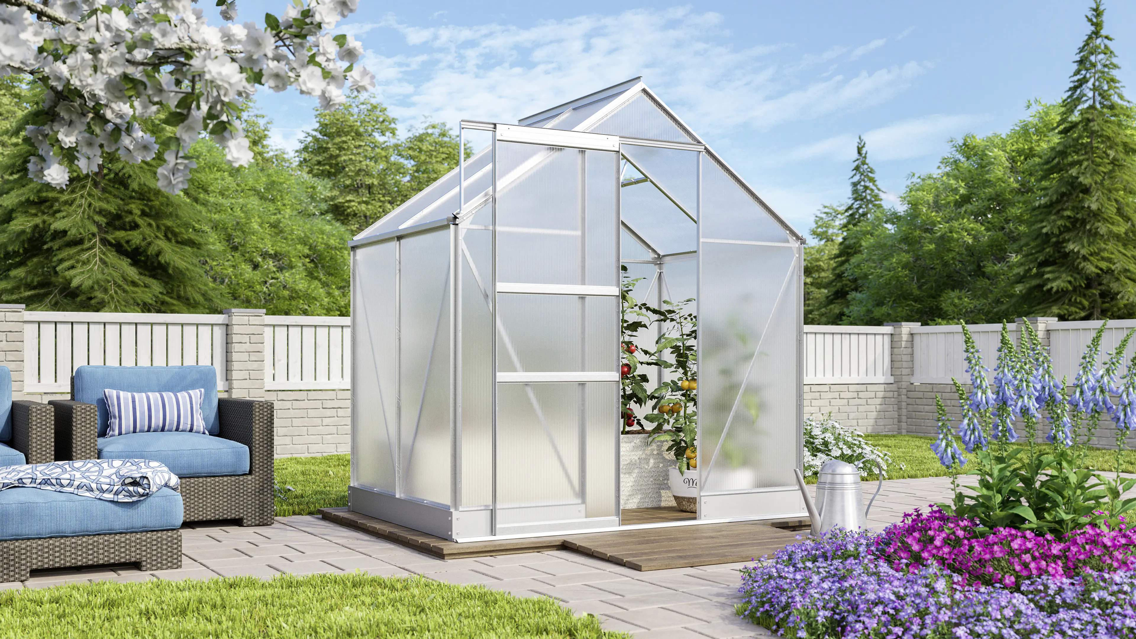 Vitavia Gewächshaus Apollo 2500 194 x 137 cm 4 mm Hohlkammerplatten