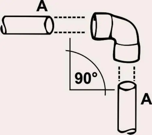 Cornat Bogen 90° / Ø 28 mm