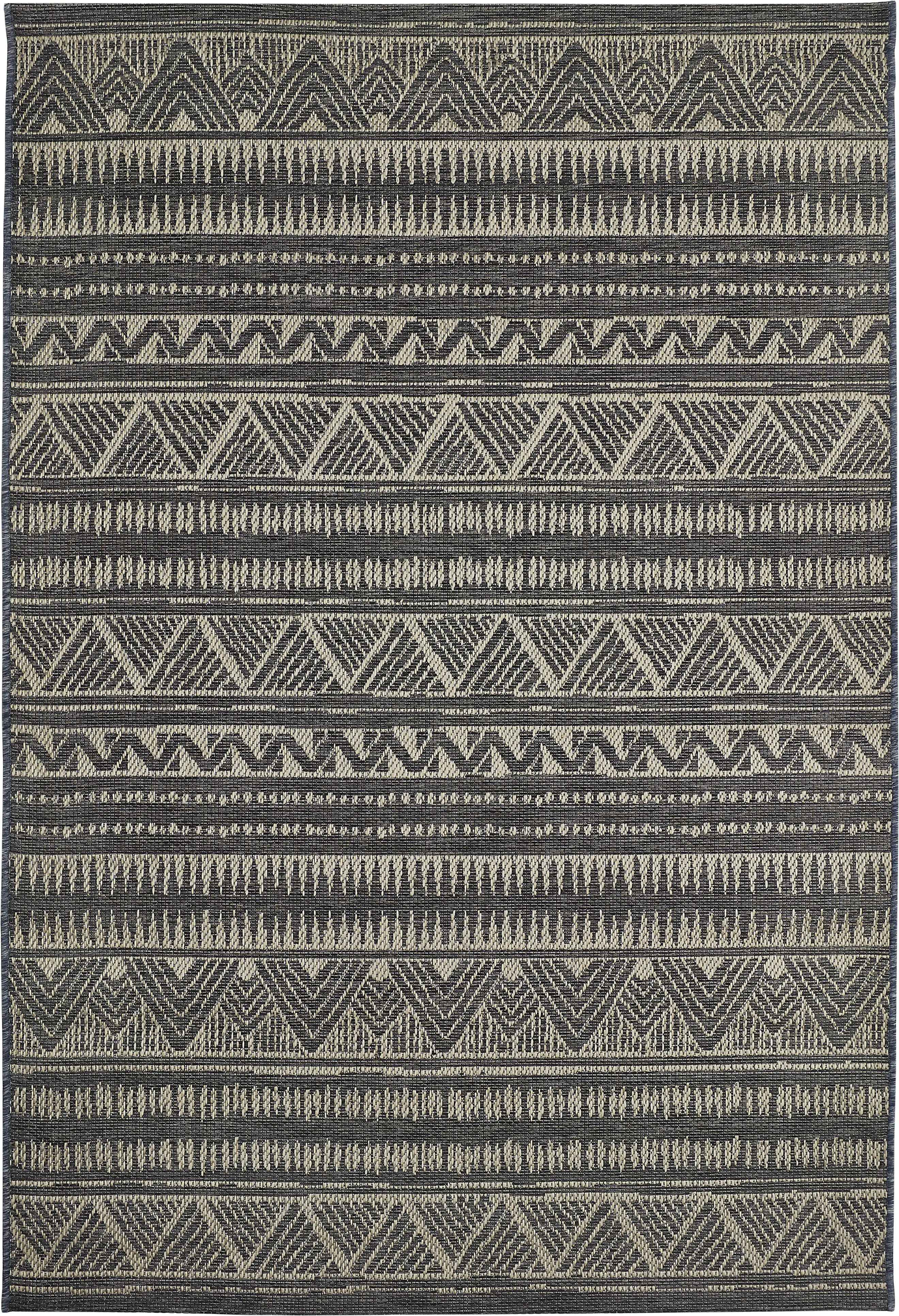 4002398961273 Outdoorteppich Rio beige-grau, 133 x 190 cm