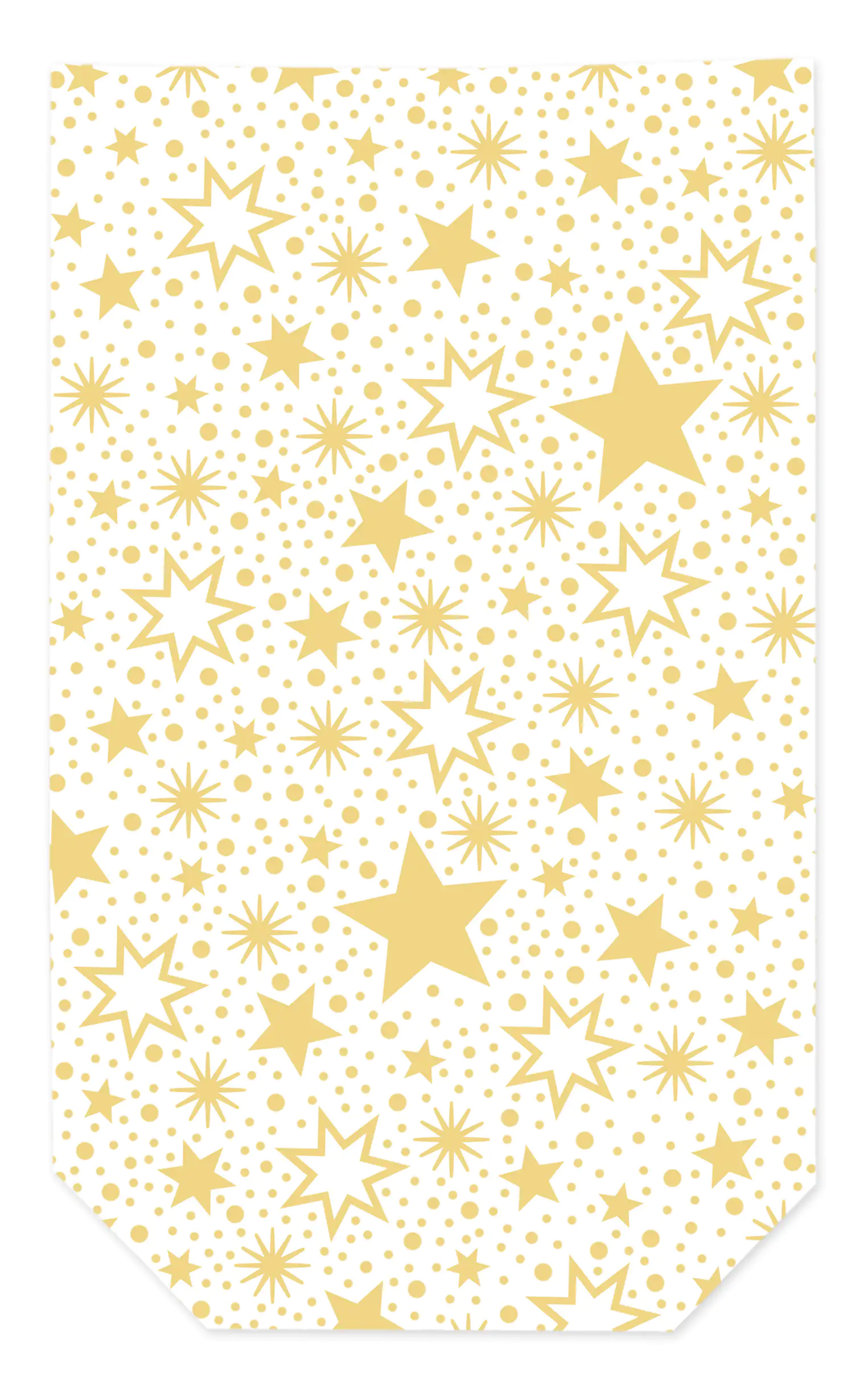 Braun & Company Klarsichtbeutel Miracle Star 10er Clips Gold 11,5 x 19 cm
