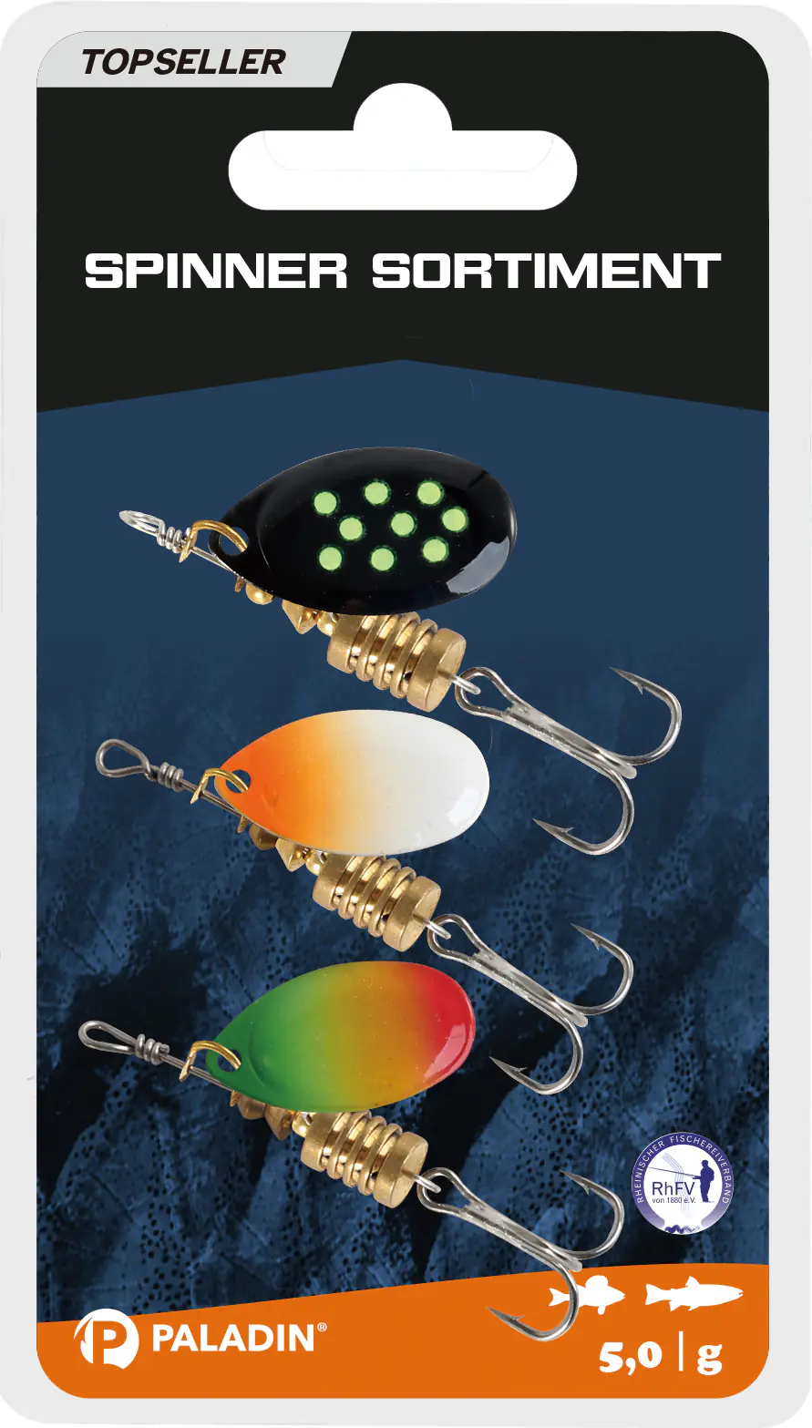 Paladin Spinner Sortiment I 5g Forelle-Barsch 3 Stück/Forelle-Barsch/5g