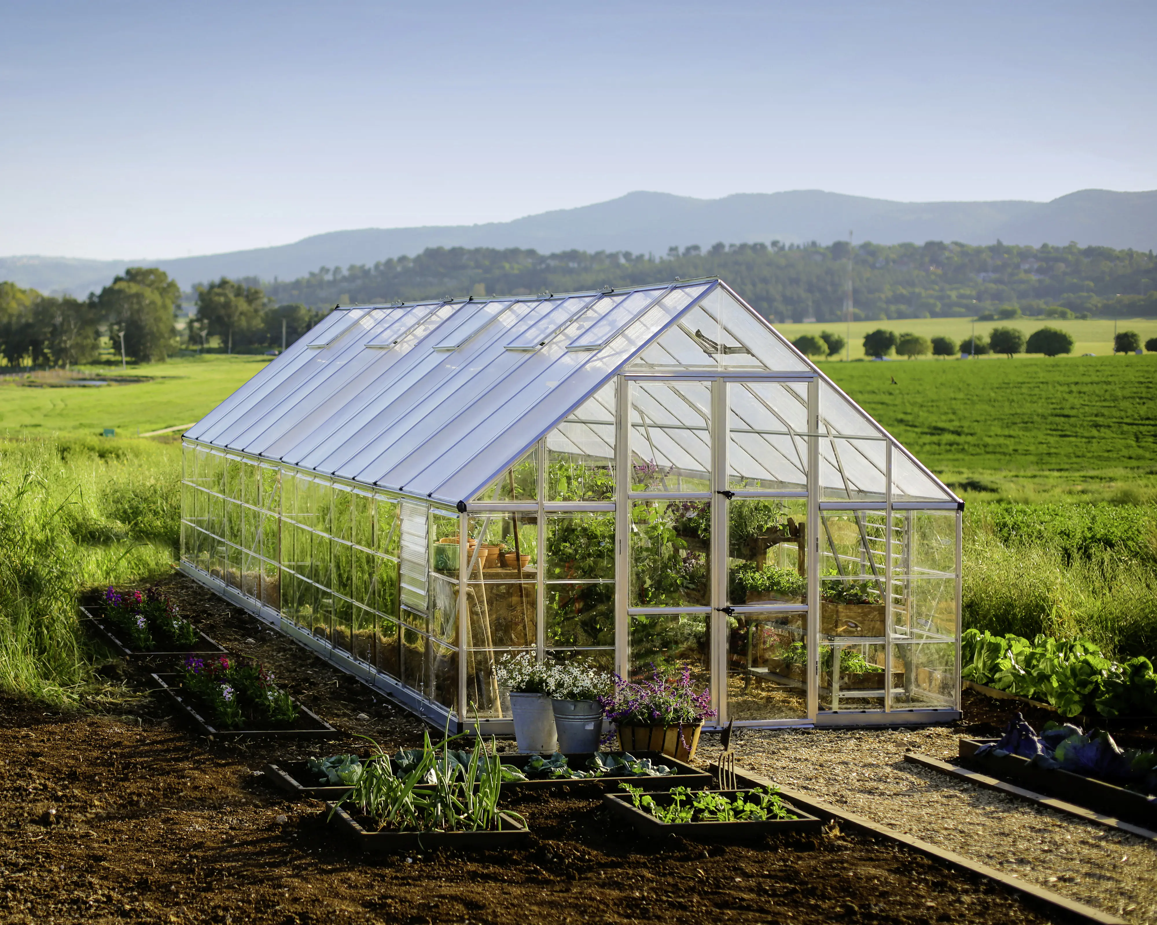 Canopia Gewächshaus Balance Alu silber 844 x 304 cm