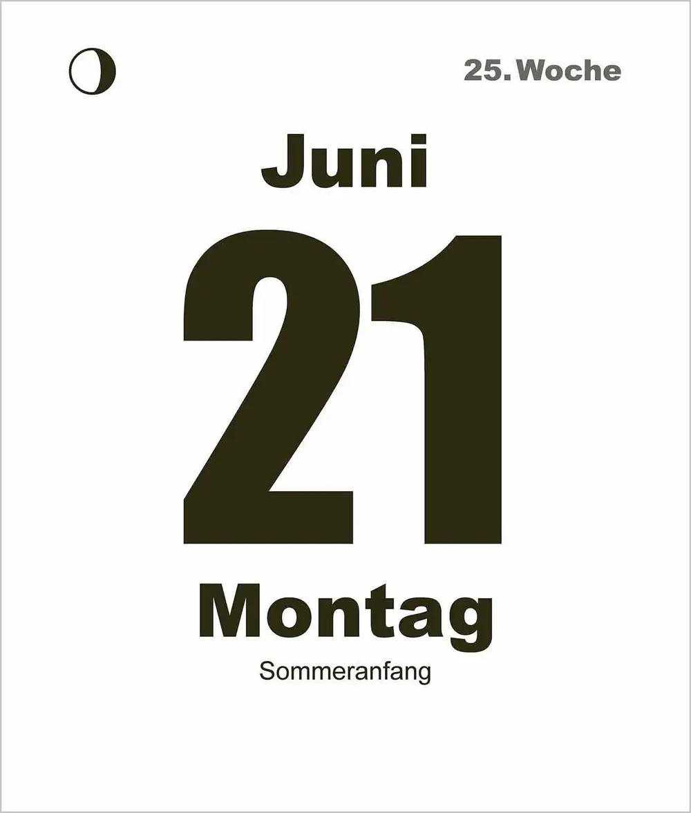 Korsch Kalender Tages-Abreißkalender Mini 2027 
